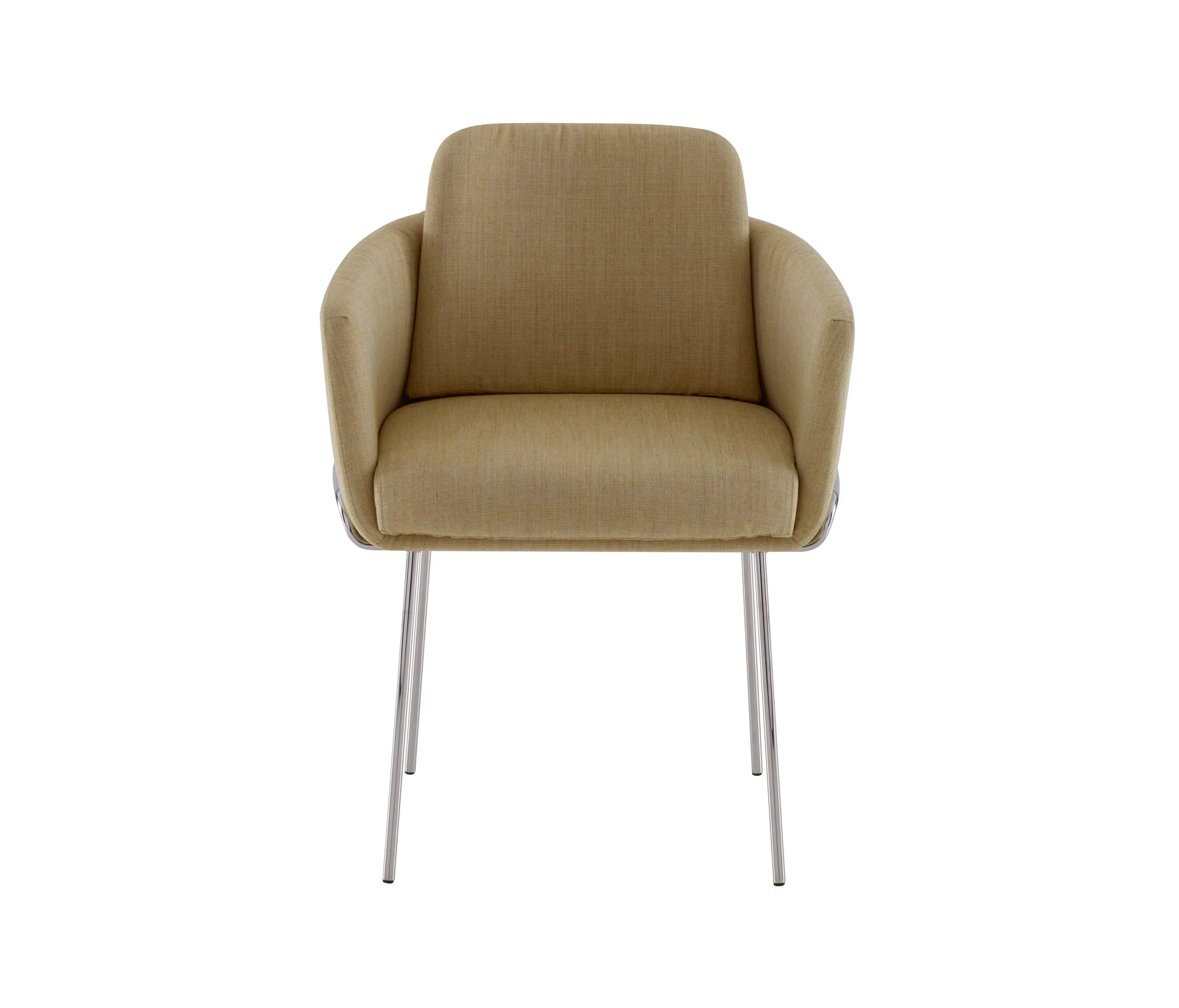 Ligne Roset - Tadao | Silla Con Brazos Patas Cromada Brillante