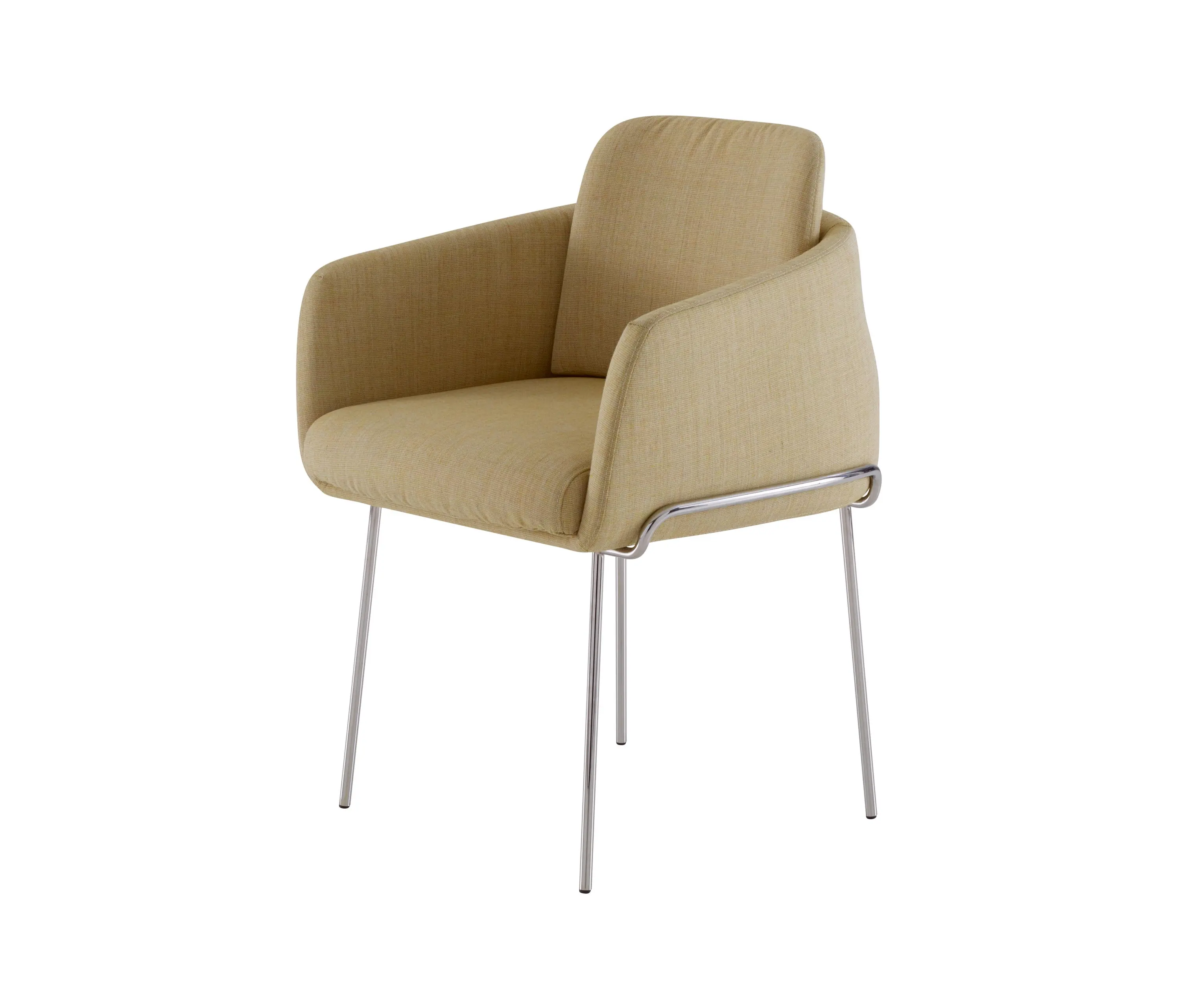 Ligne Roset - Tadao | Silla Con Brazos Patas Cromada Brillante
