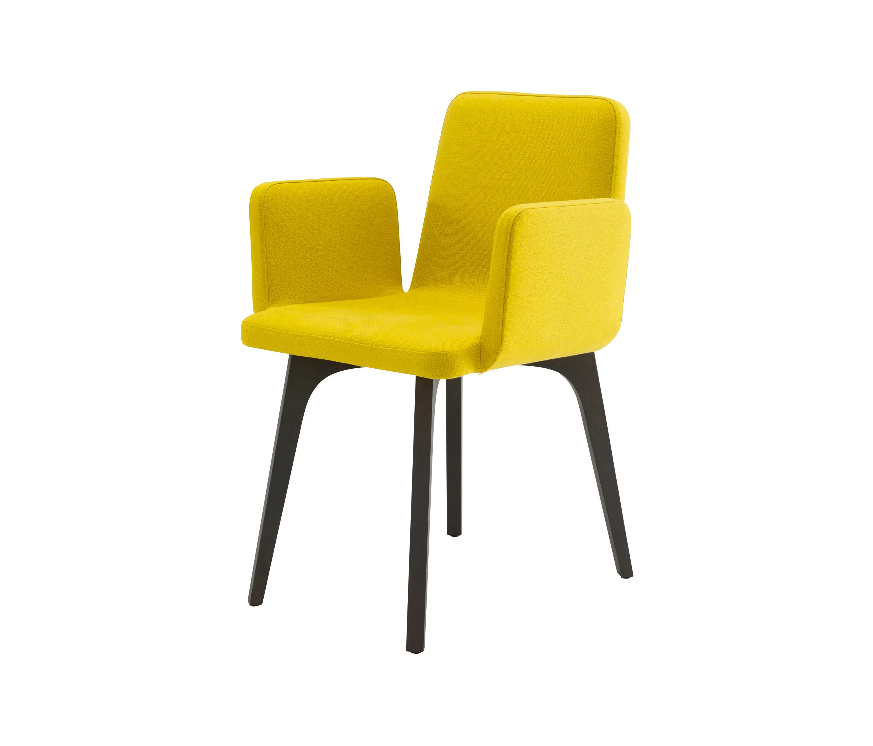 Ligne Roset - Vik | Bridgestuhl Esche Schwarz Gebeizt Ohne Griff