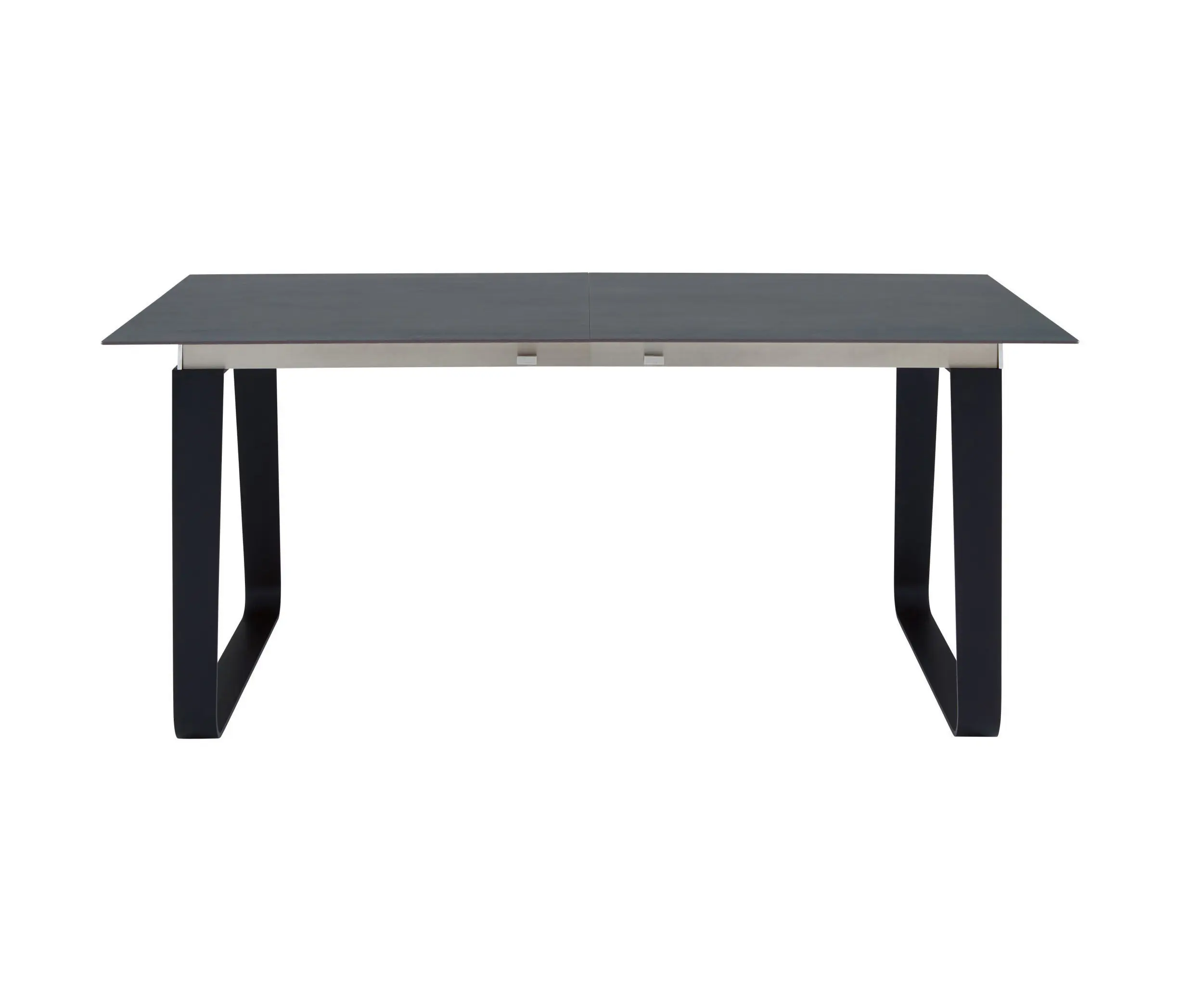 Ligne Roset - Vilna | Dining Table With Integral Extension Black Lacquered Base