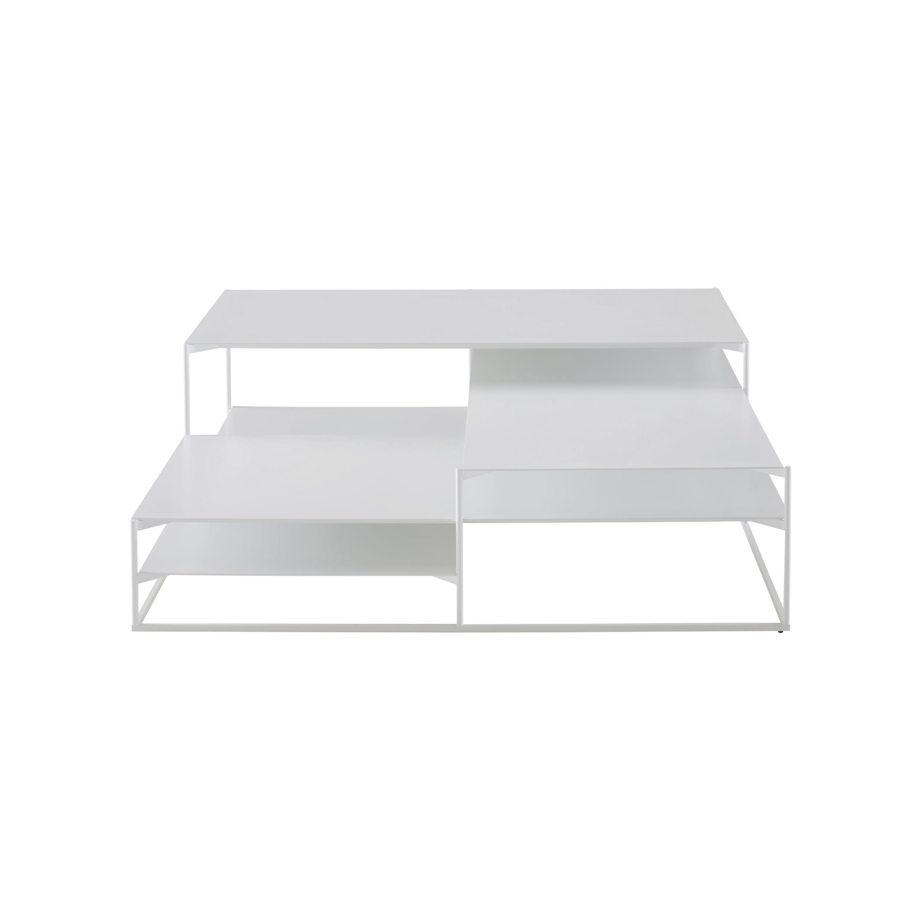 Lowlands | Low Table Large Tops In White Lacquered Steel
