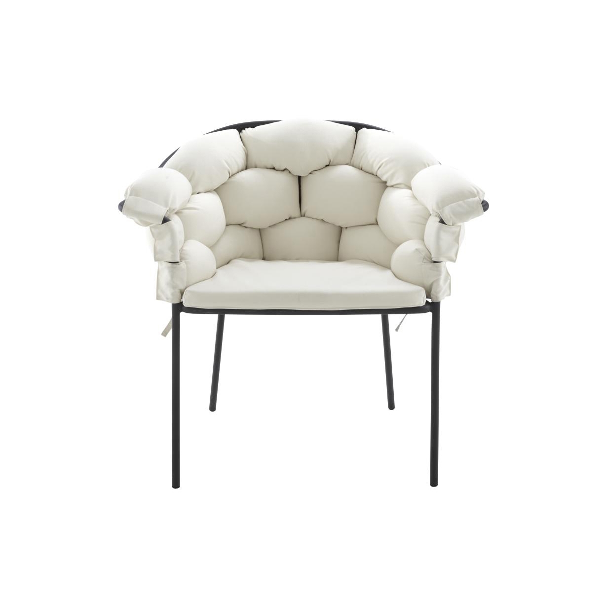 Mostra il prodotto Serpentine | Sedia Con Braccioli Ecru / Struttura Carbone del produttore Ligne Roset