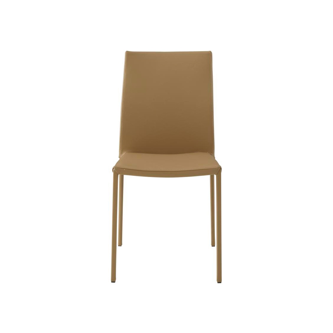 Slim Chair | Sedia Pelle Beige