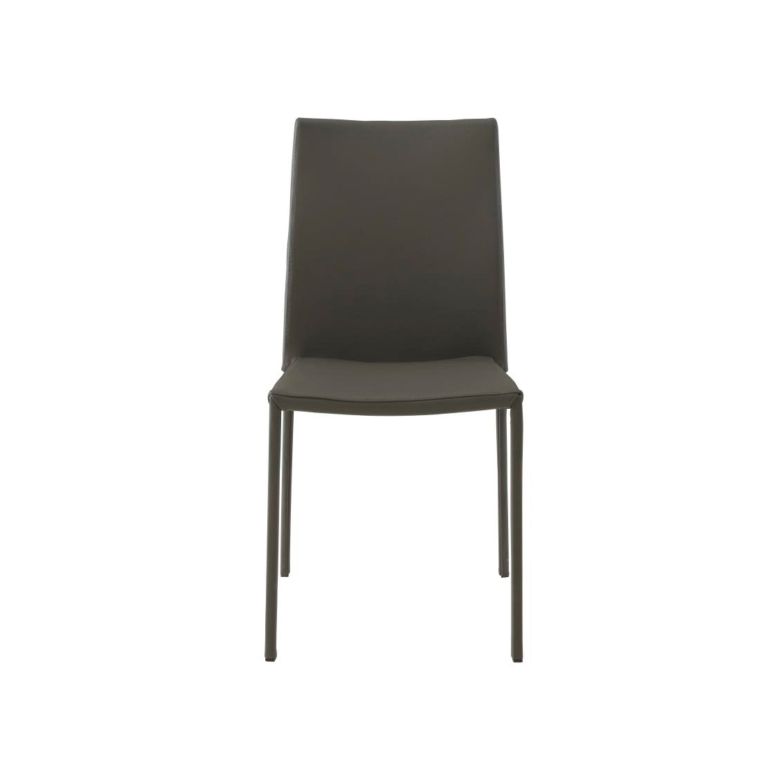 Slim Chair | Sedia Pelle Grigio