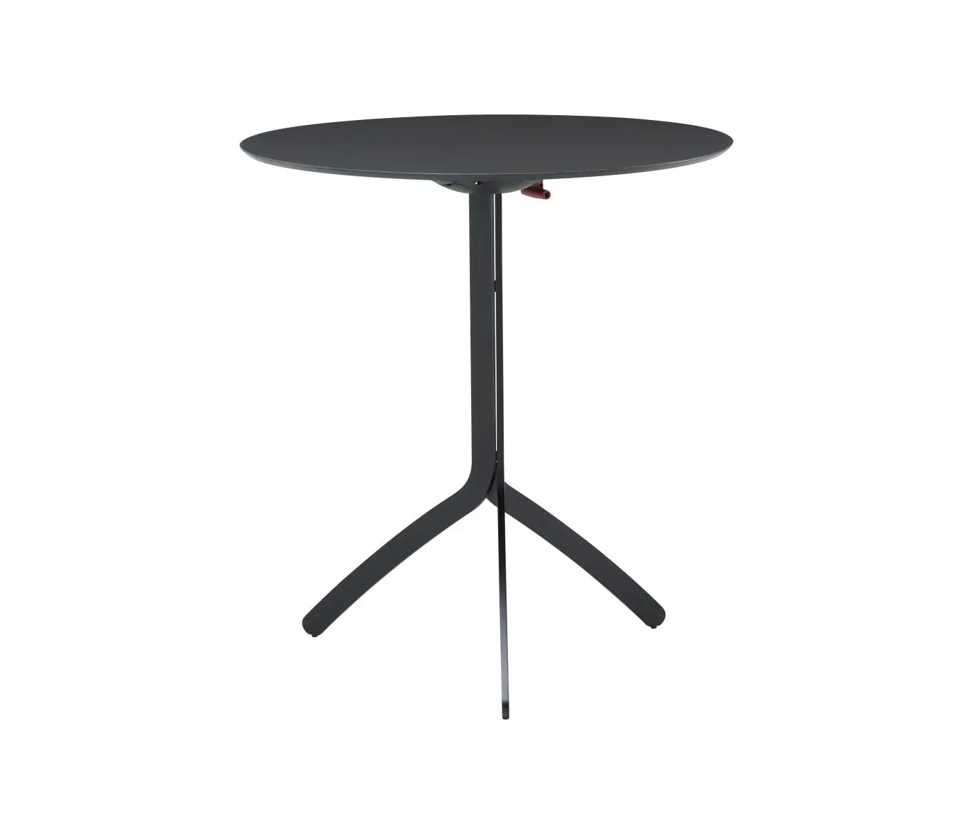 Ligne Roset - Noomi | Dining Table With Pivoting Top Top In Black Fenix Laminate Black Lacquered Base