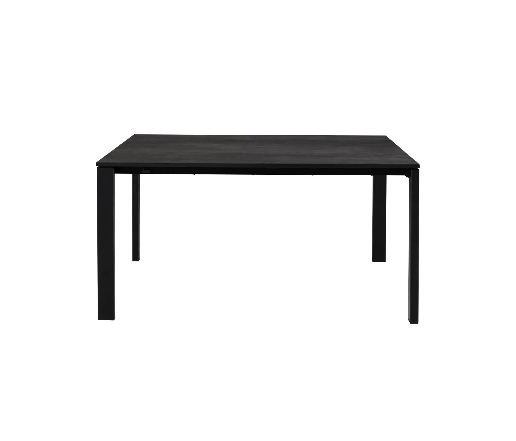 Ligne Roset - Allungami | Extending Dining Table Ardoise (Slate) Ceramic Stoneware Black Lacquered Base