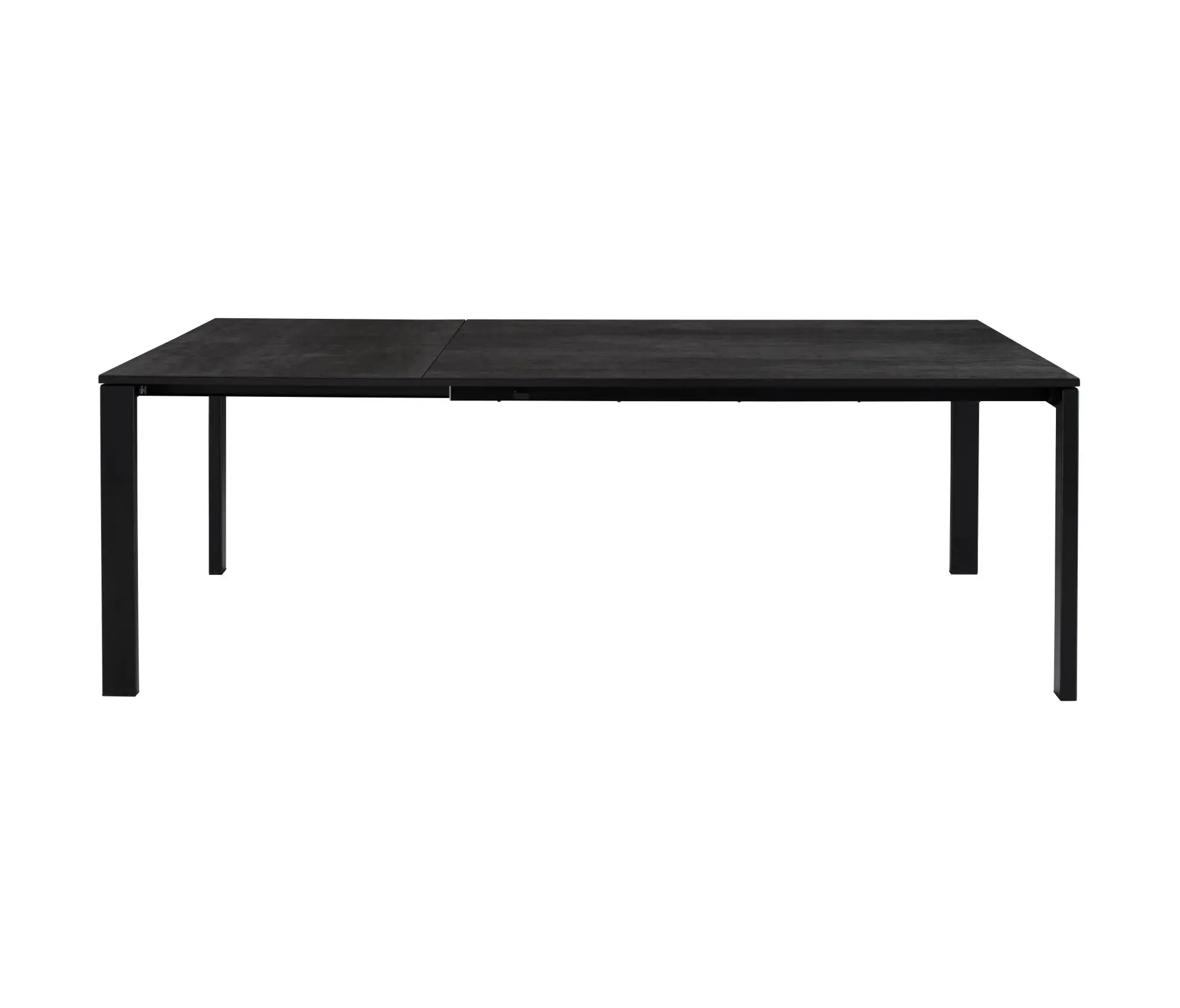 Ligne Roset - Allungami | Extending Dining Table Ardoise (Slate) Ceramic Stoneware Black Lacquered Base