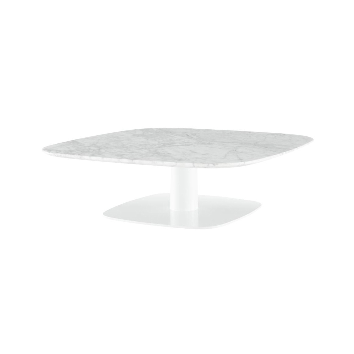 Display product Alster | Low Table Marble Top White Lacquered Base from manufacturer Ligne Roset