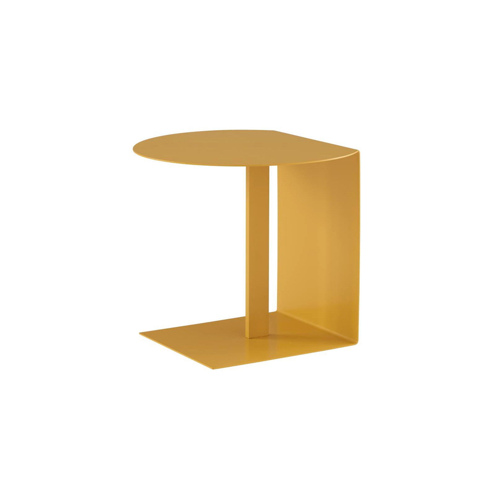 Oda | Pedestal Table Moutarde Lacquer