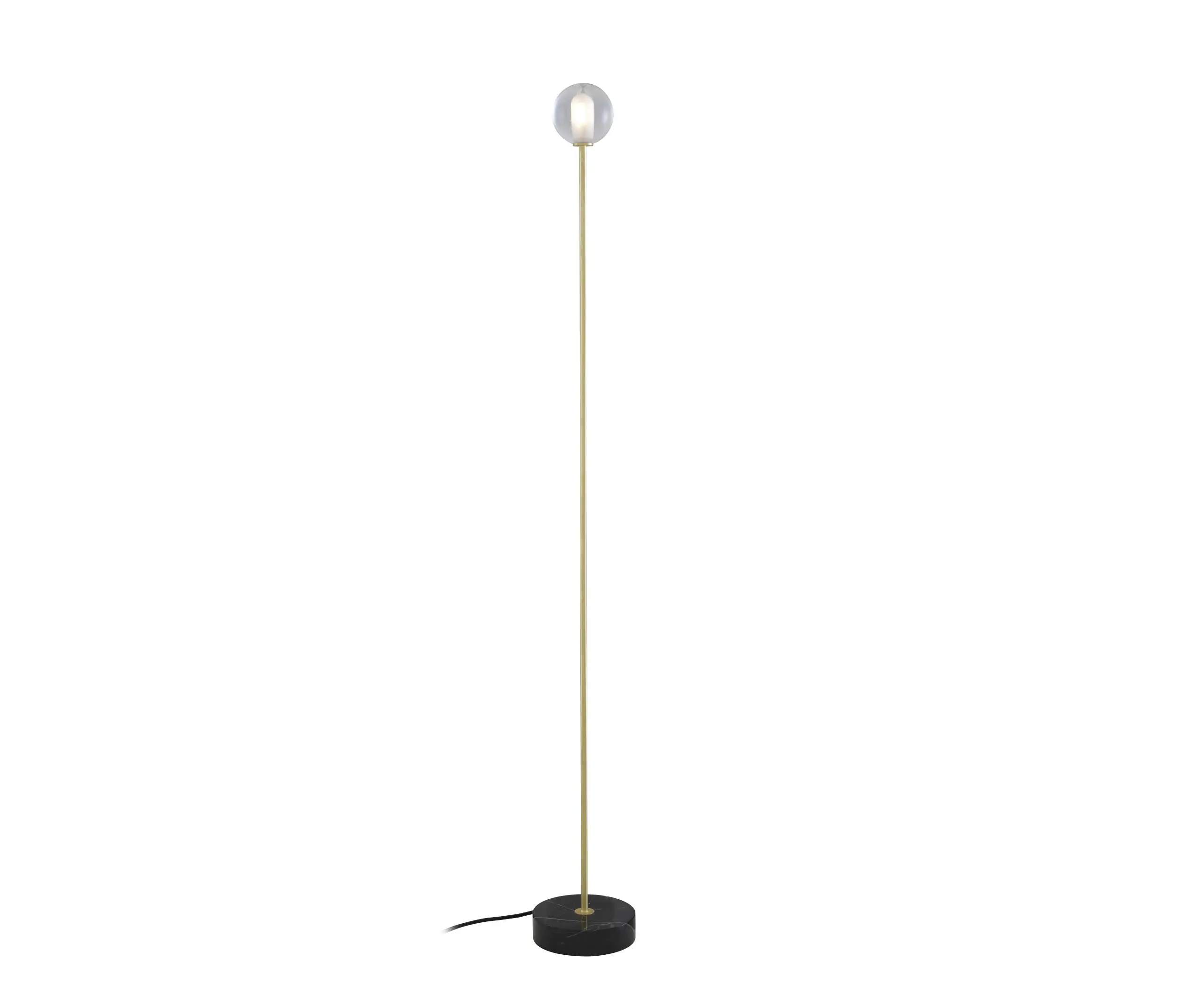 Ligne Roset - Calot | Reading Lamp Brass-Coated Steel Structure / Black Base