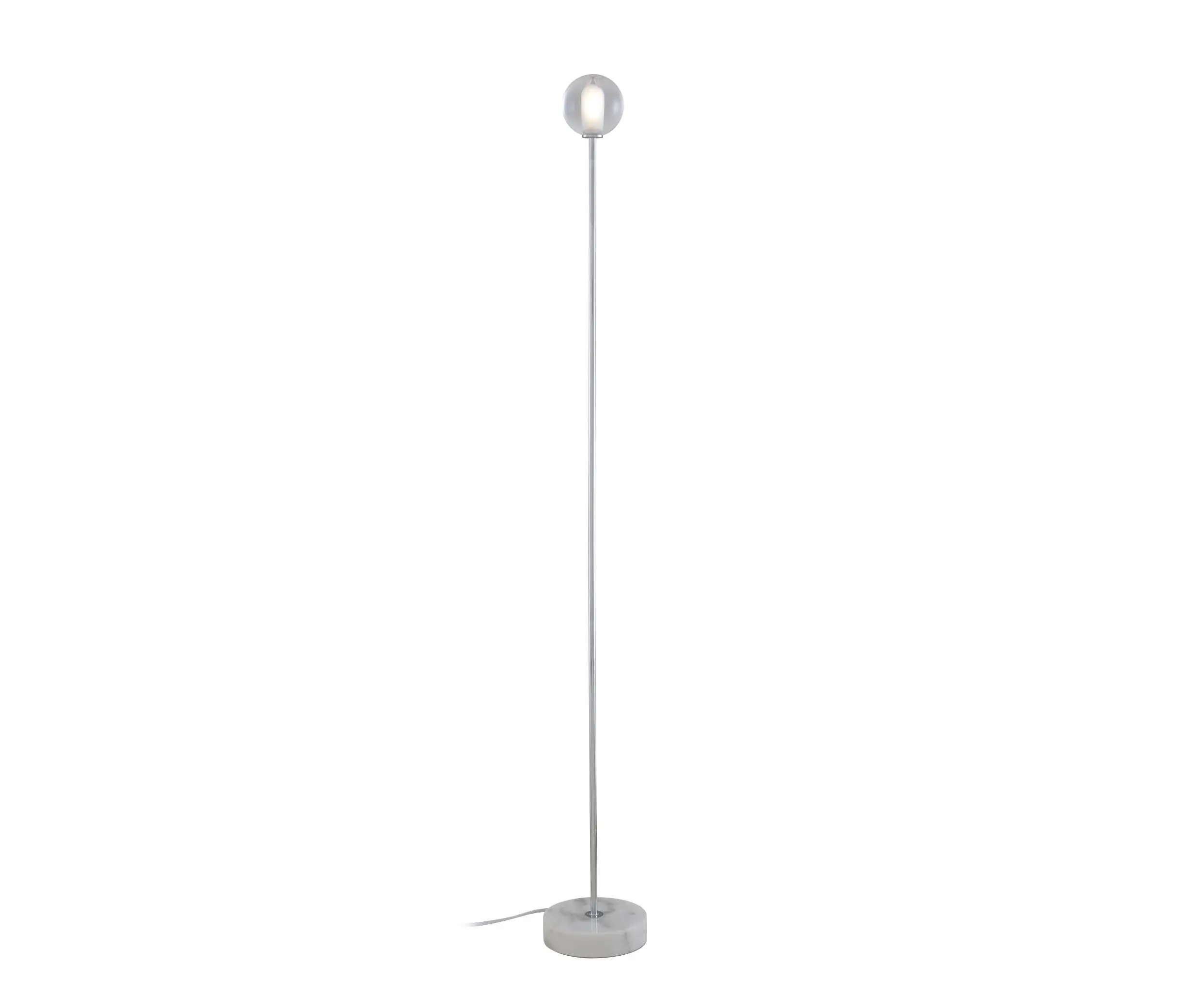 Ligne Roset - Calot | Liseuse Structure Acier Chromé / Socle Blanc