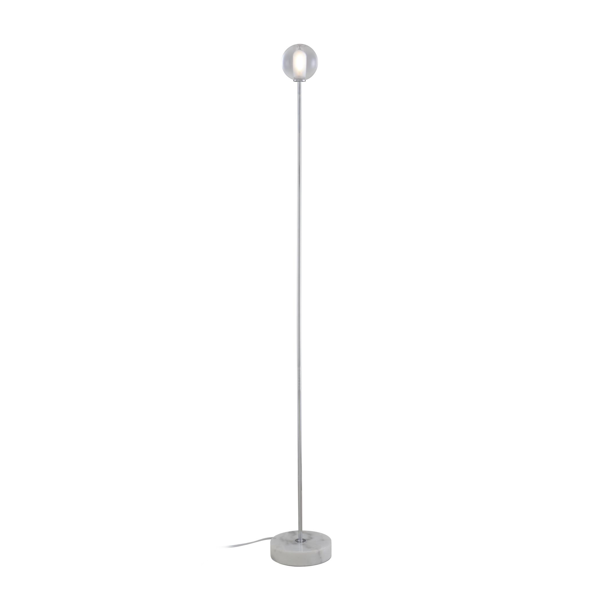 Calot | Reading Lamp Chromed Steel Structure / White Base