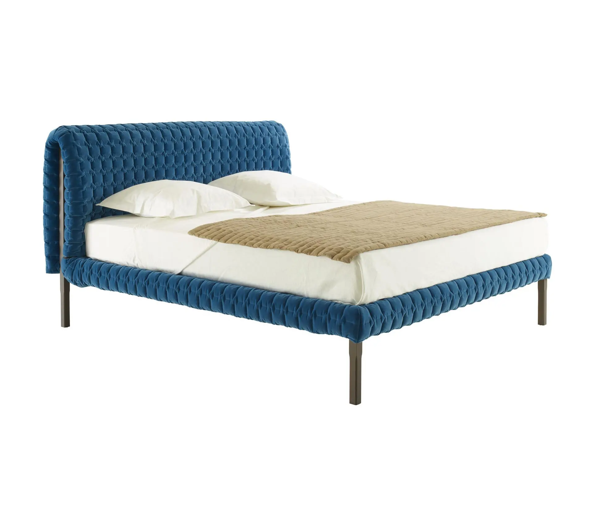 Ligne Roset - Ruché | Bed 180 X 200 High Headboard High Feet