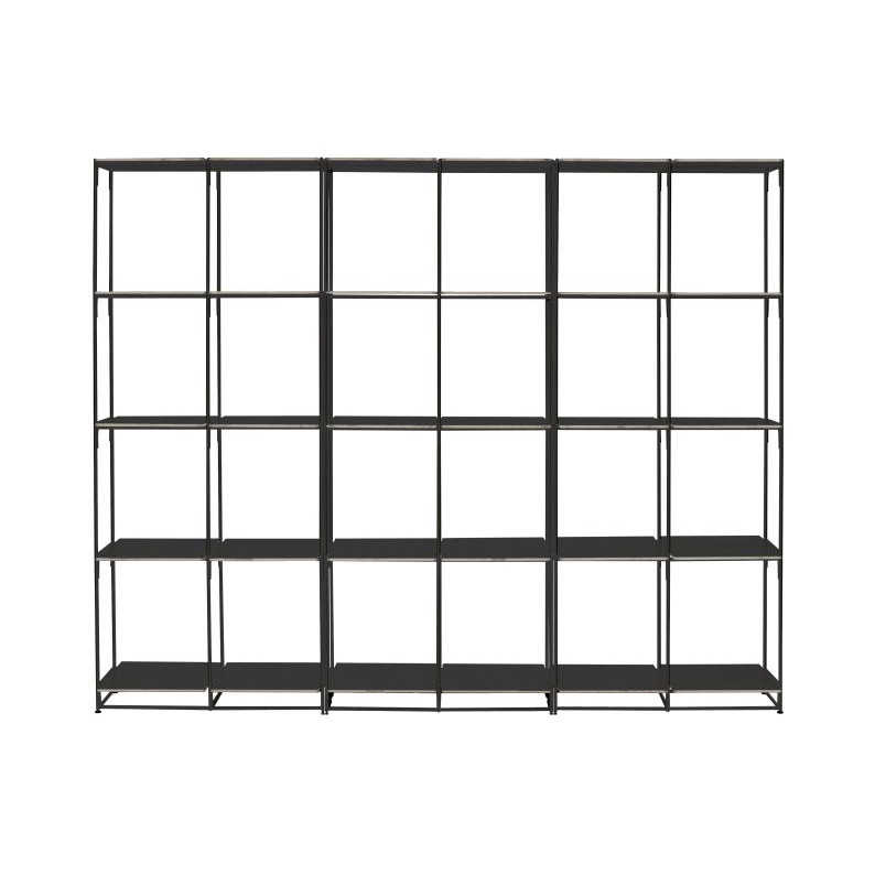 Display product La Bibliotheque Fil | Shelving Unit - H 170 3 Modules Black Lacquer from manufacturer Ligne Roset