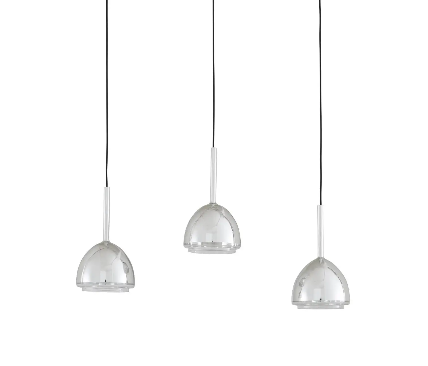 Ligne Roset - Chrome Bell | Lampada Da Sospensione 3 Fili