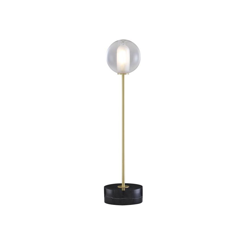 Mostra il prodotto Calot | Lampada Da Tavolo Struttura Acciaio Ottonato / Zoccolo Nero del produttore Ligne Roset