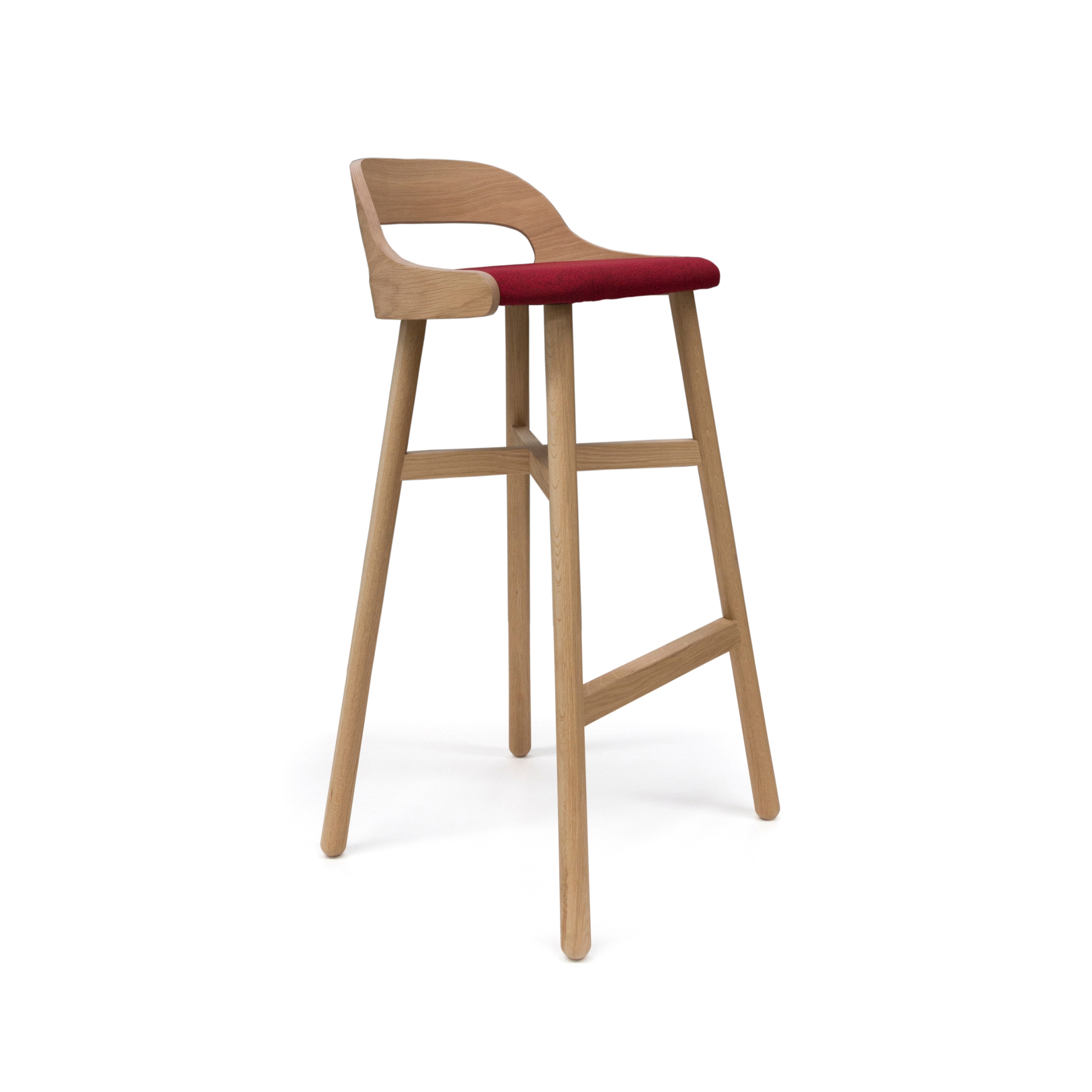 Display product Be Wood Stool chair 4 veneer legs from manufacturer Dynamobel