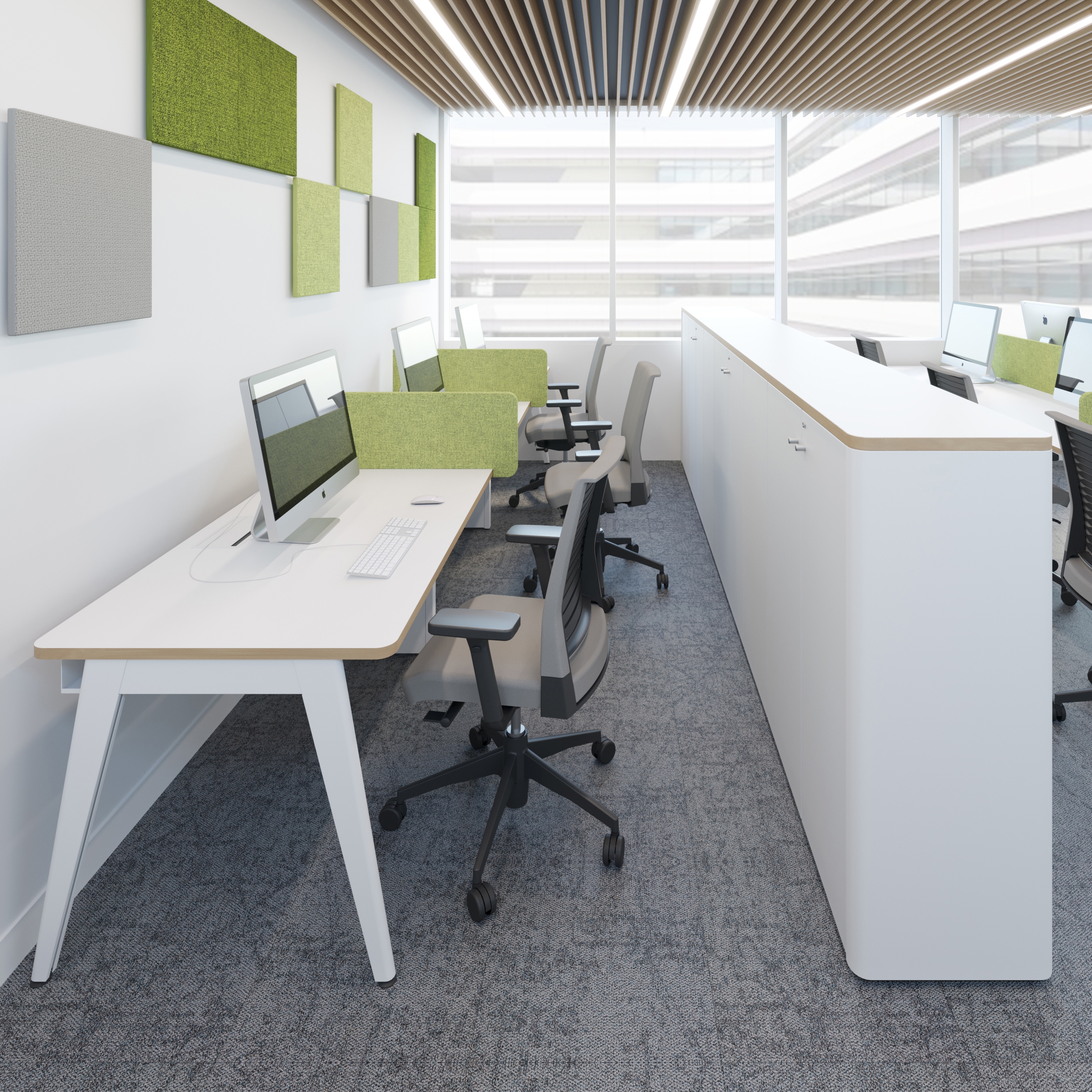 Display product VIRA, ALIGNED DESKS from manufacturer Dynamobel