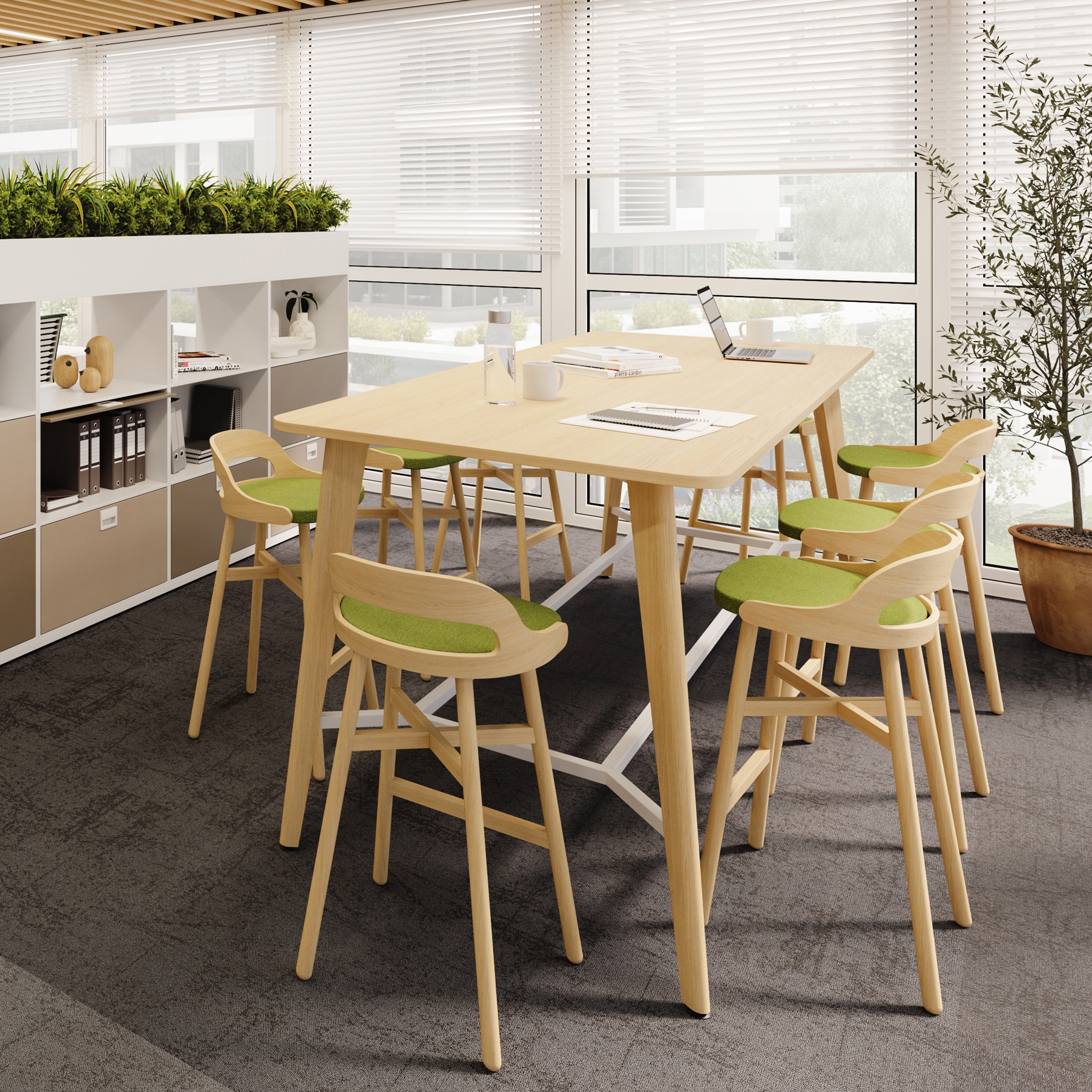 Display product VIRA, HIGHT TABLE WITH FOOTREST from manufacturer Dynamobel
