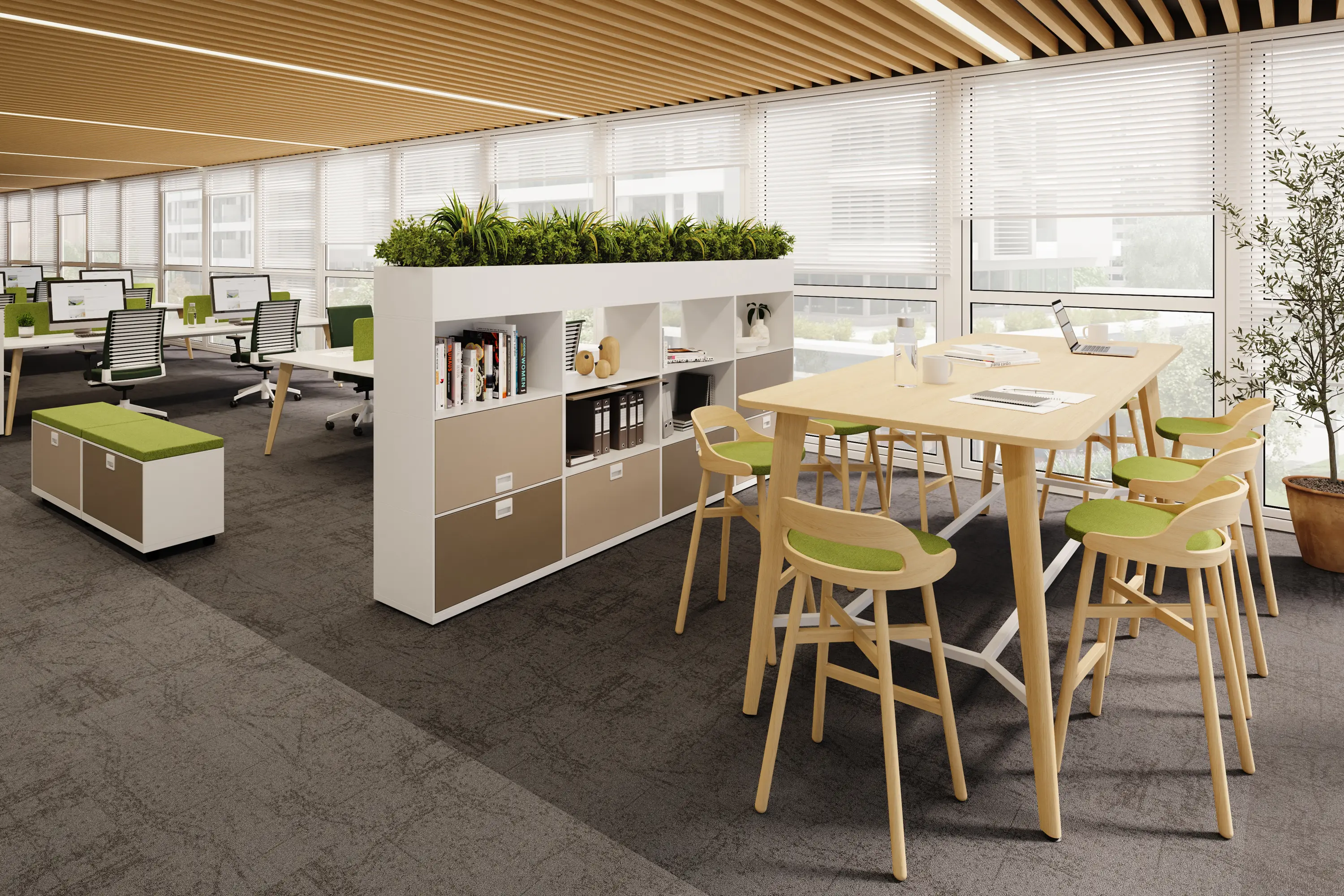 Dynamobel - VIRA, HIGHT TABLE WITH FOOTREST