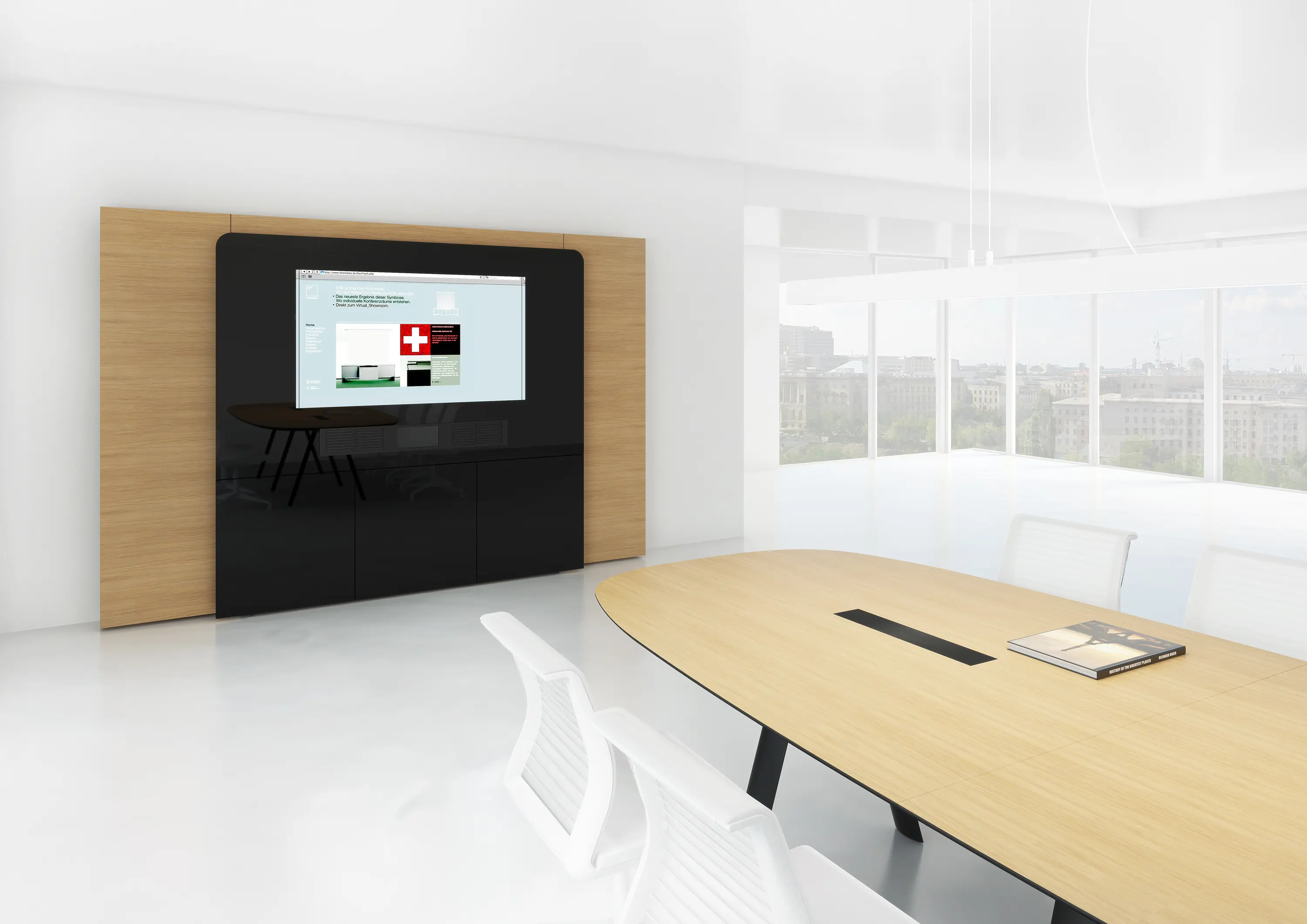 Holzmedia - W4 Media wall