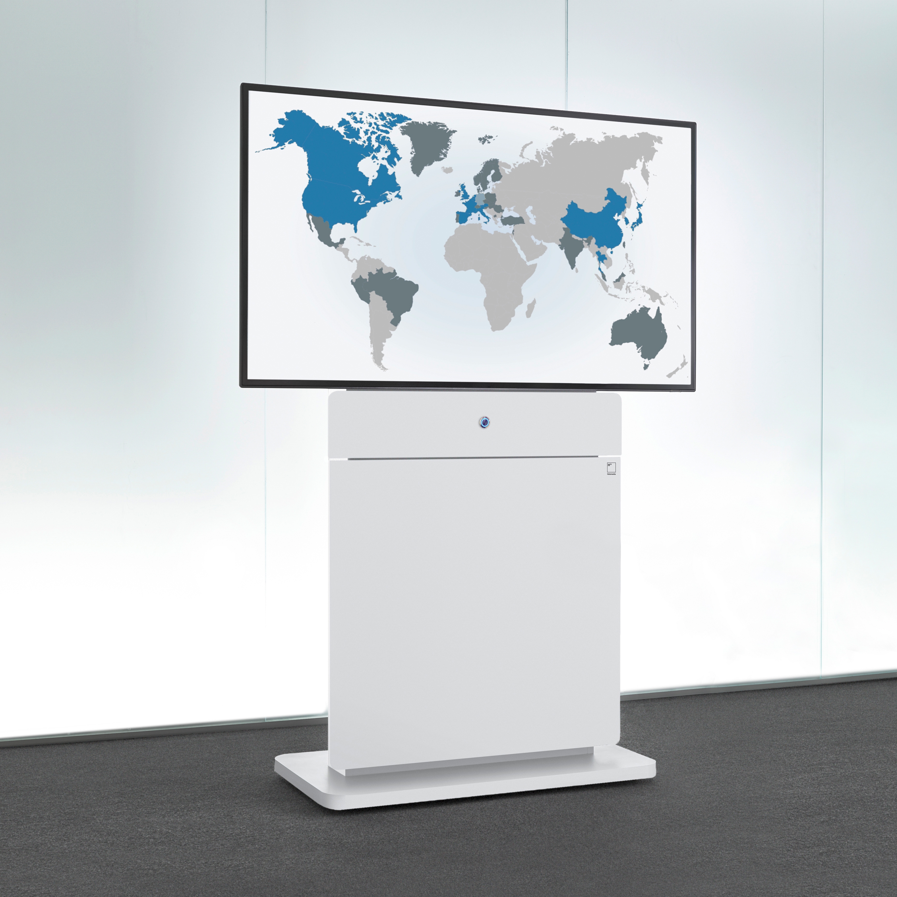 Display product W8 slim Media Column from manufacturer Holzmedia