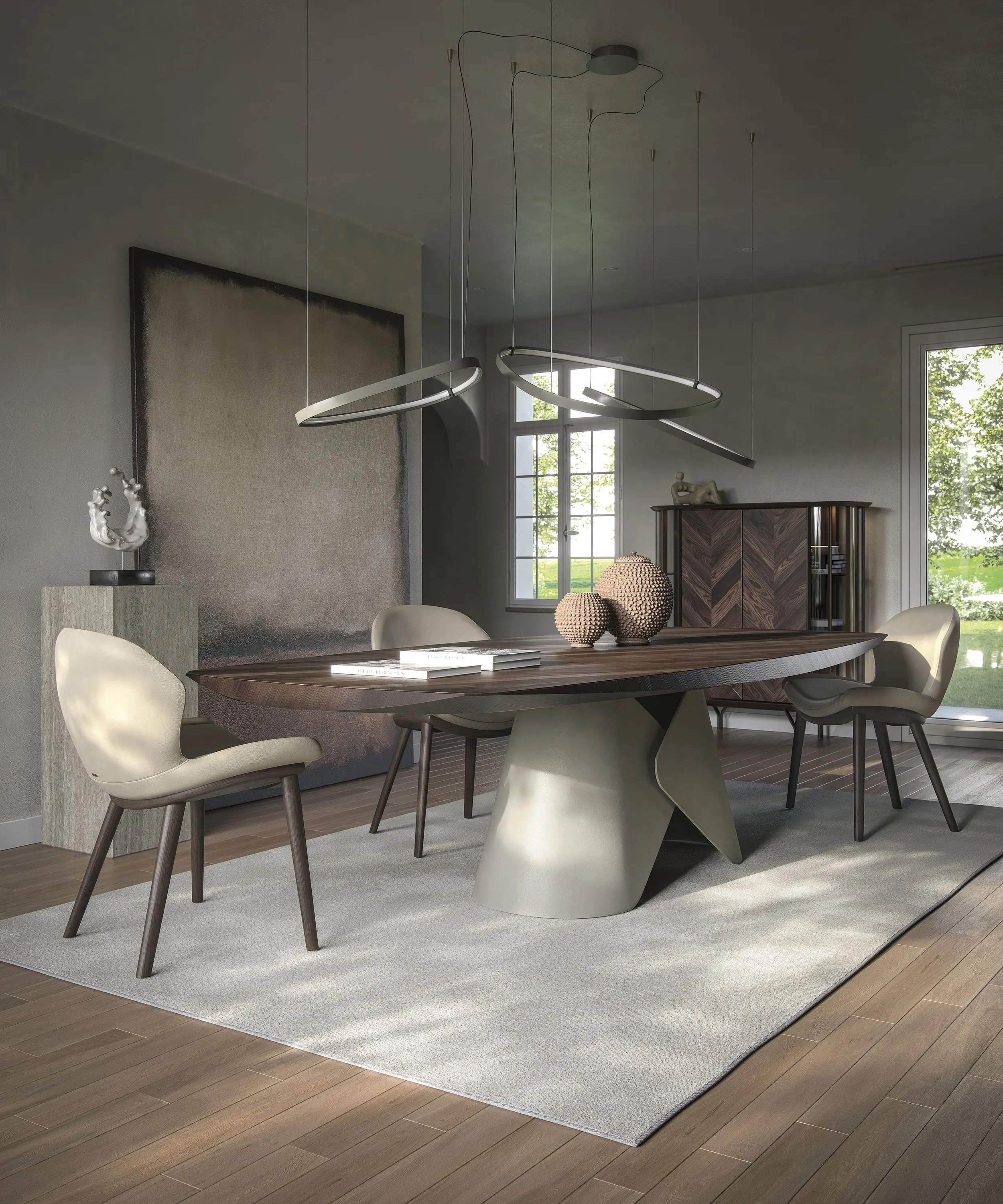Ambiance salle à manger design inspirée de Cattelan Italia