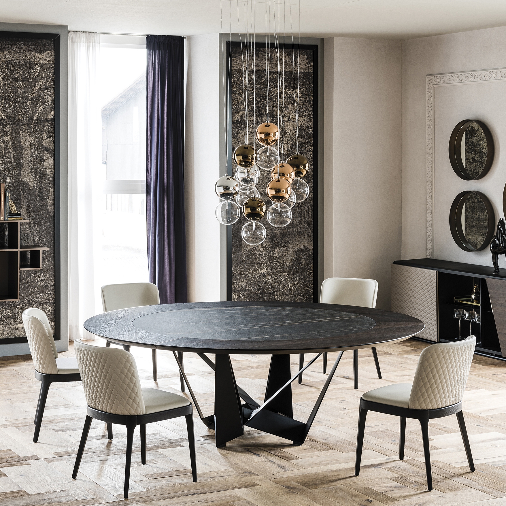 Display product Skorpio Ker-Wood Round from manufacturer Cattelan Italia