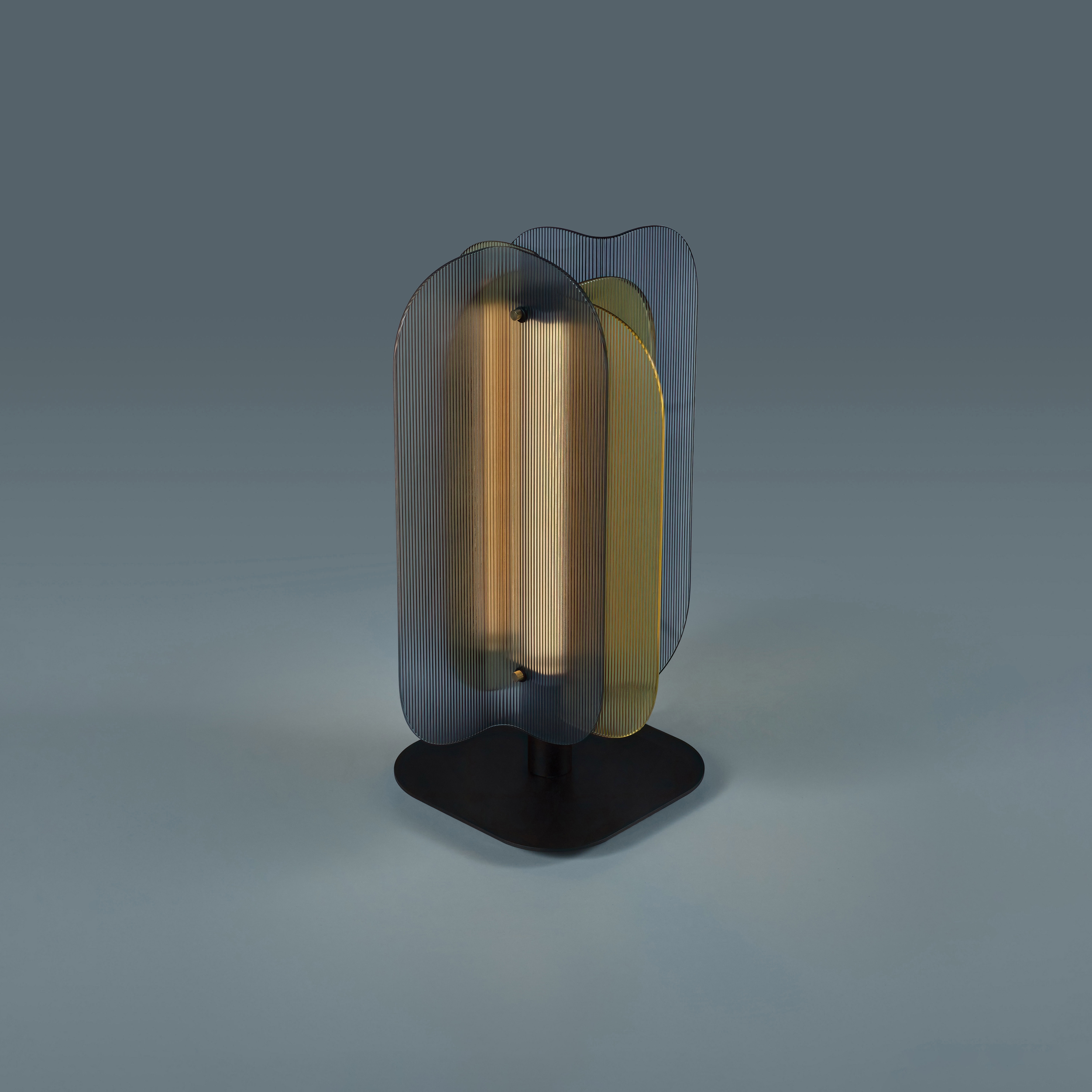 Fold Table Grey/Brass