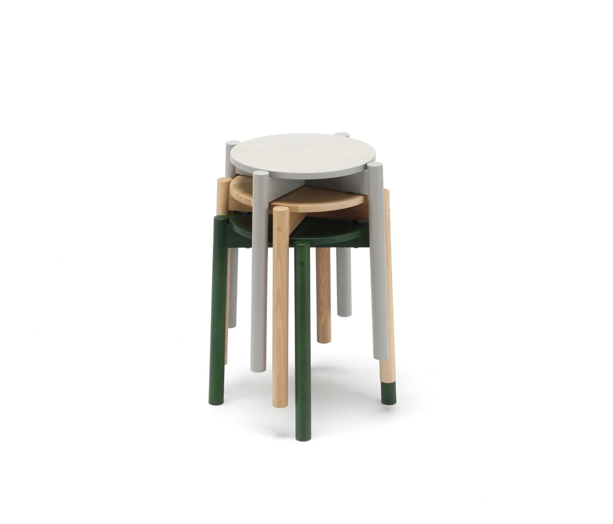 Karimoku New Standard - Castor Stool Plus