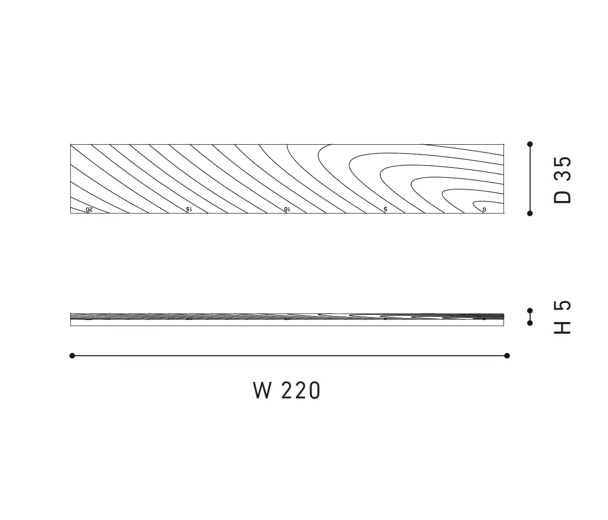 Karimoku New Standard - Ruler