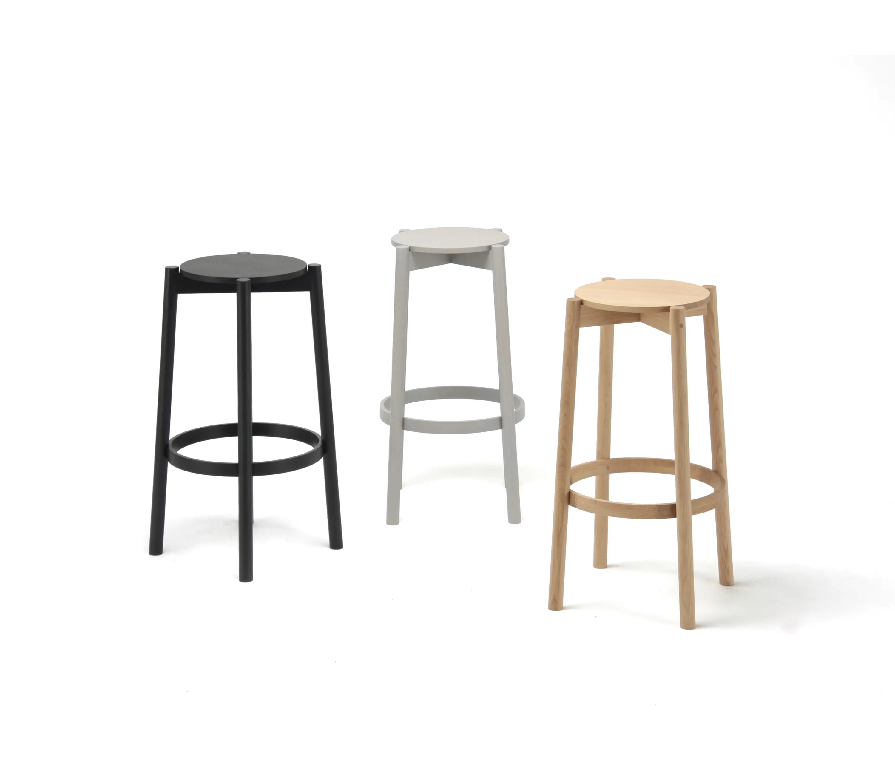 Karimoku New Standard - Castor Barstool High