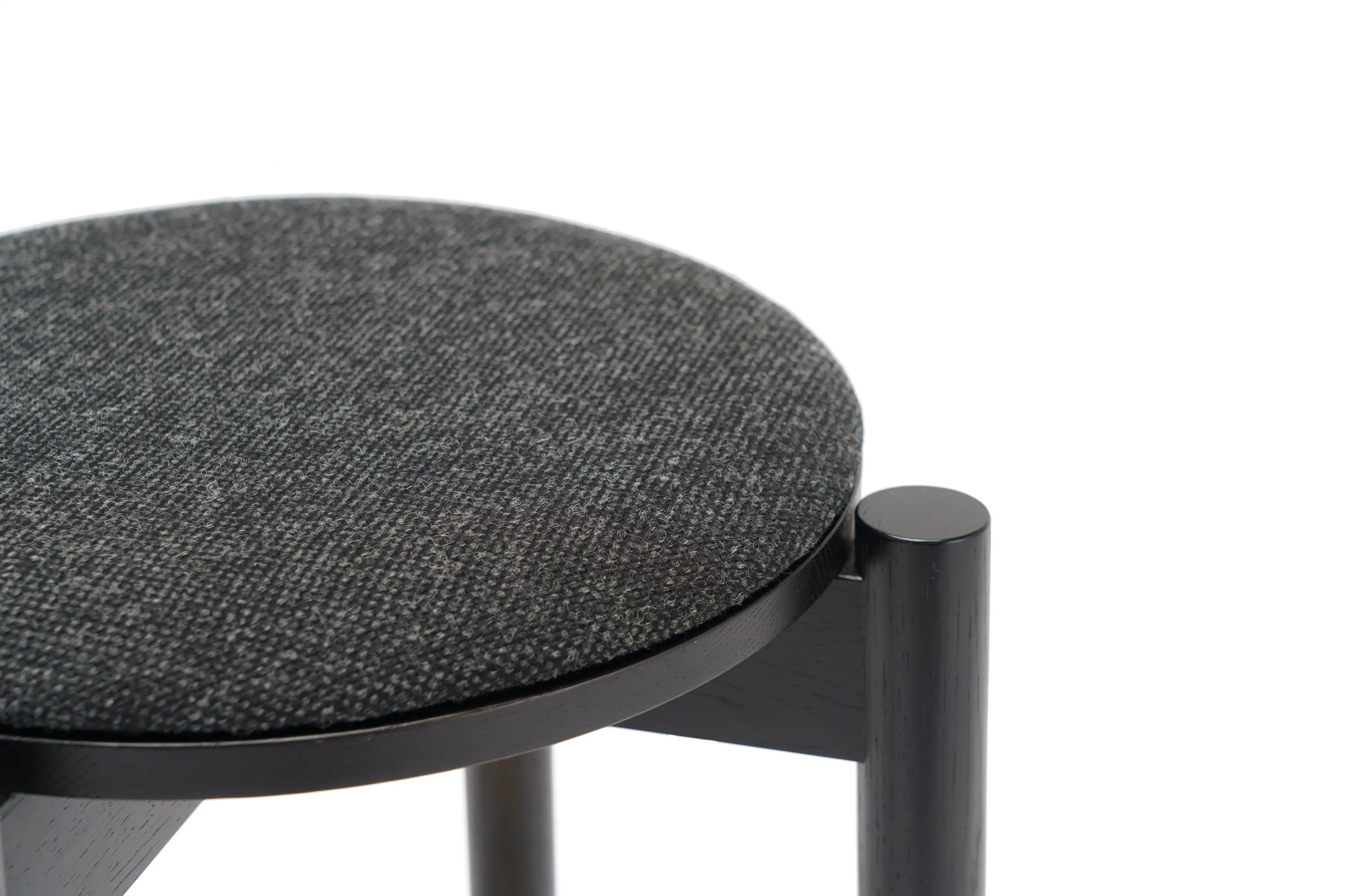 Karimoku New Standard - Castor Stool Plus Pad