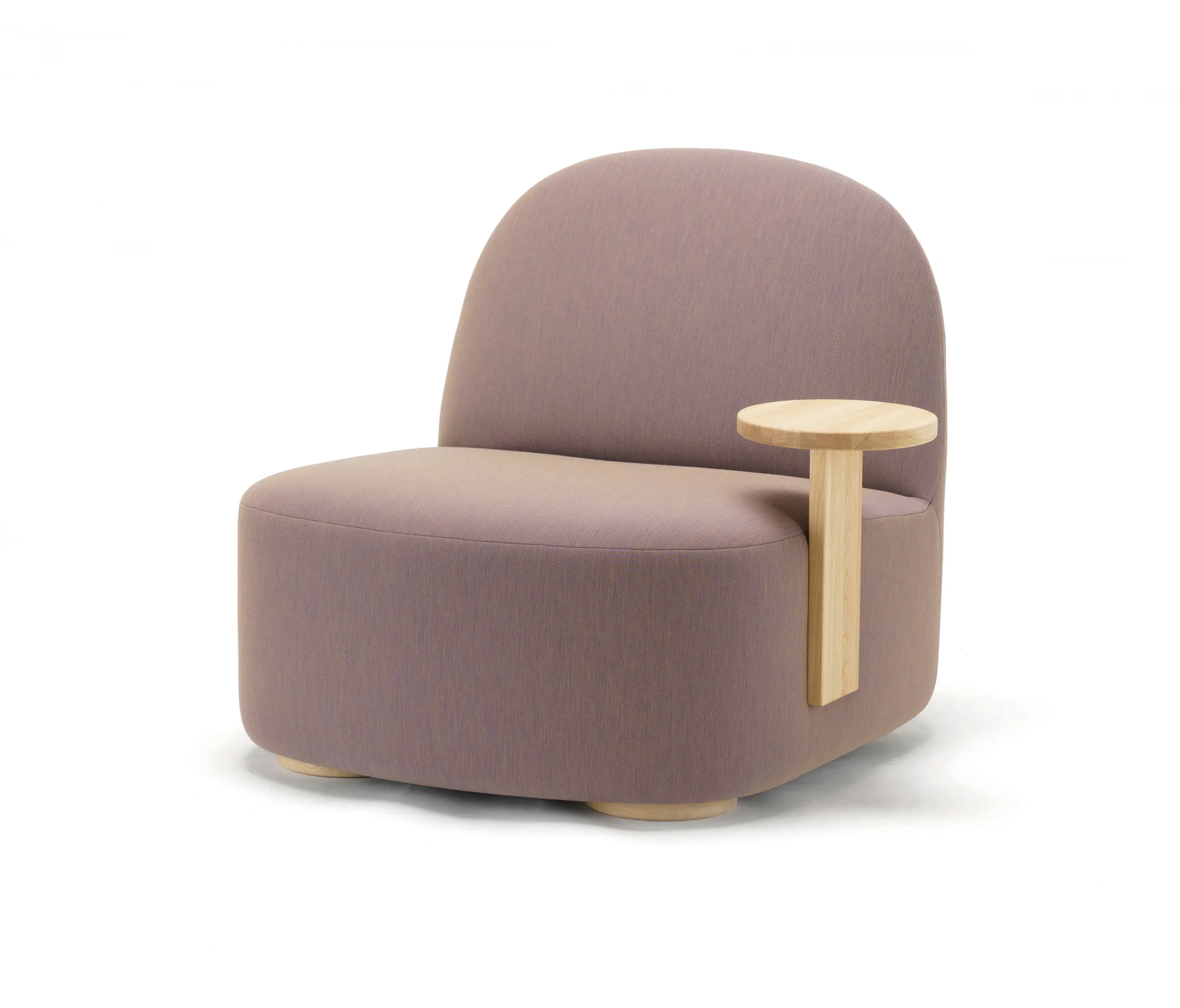 Karimoku New Standard - Polar Lounge Chair L with Side Table Left