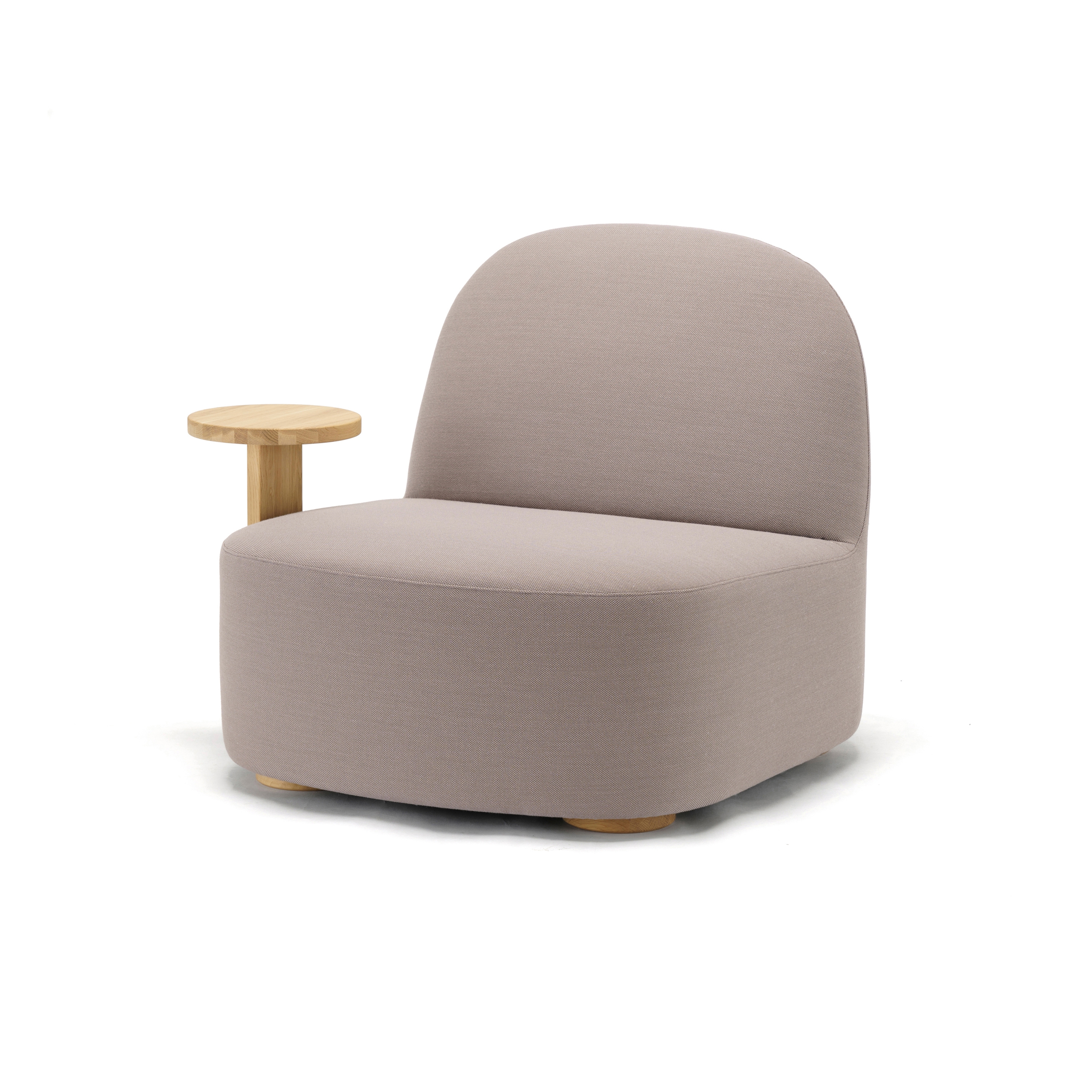 Polar Lounge Chair L with Side Table Right