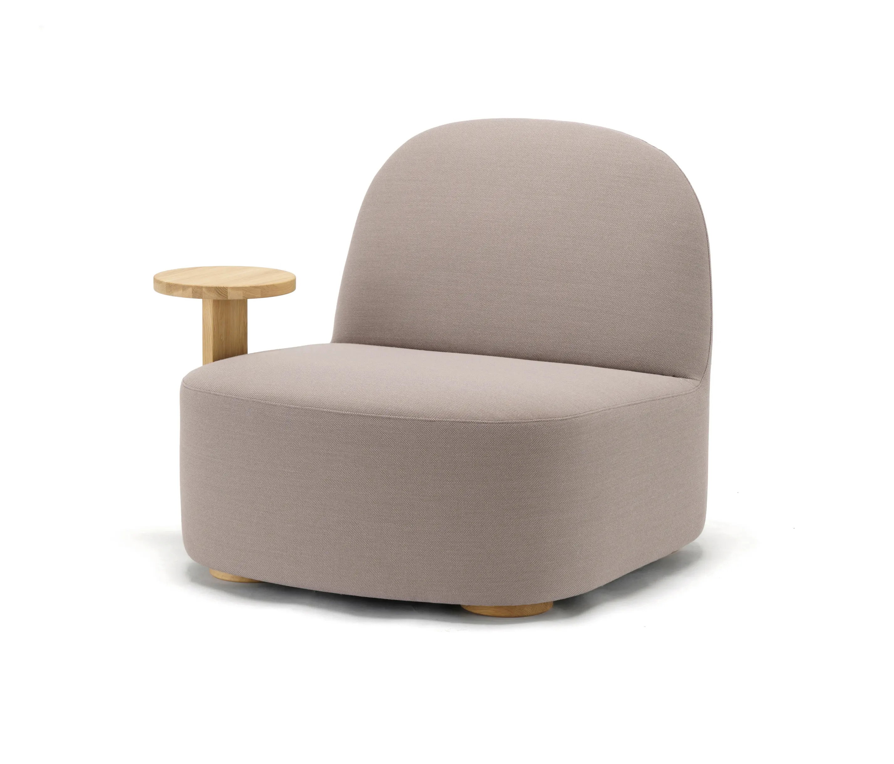 Karimoku New Standard - Polar Lounge Chair L with Side Table Right