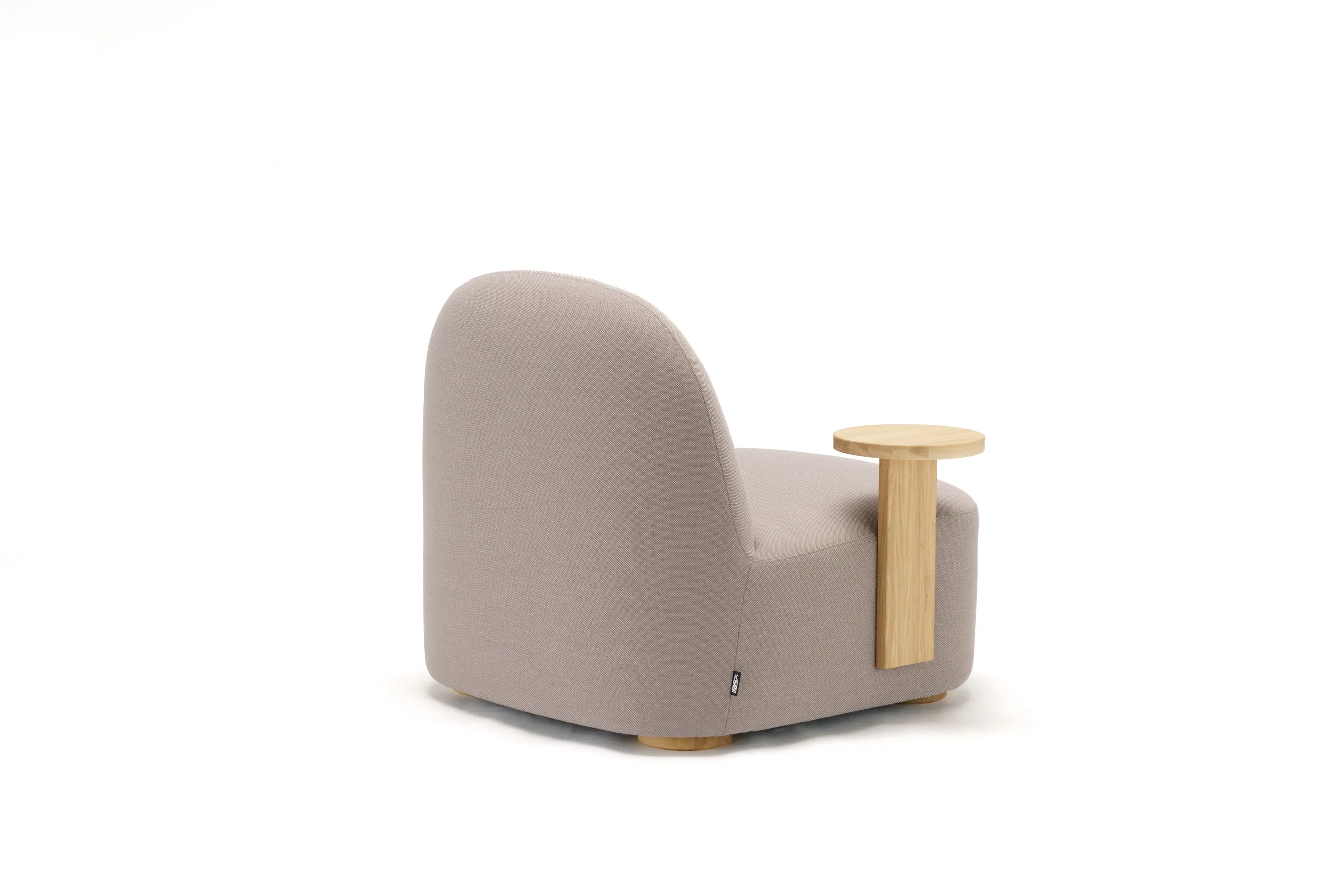 Karimoku New Standard - Polar Lounge Chair L with Side Table Right