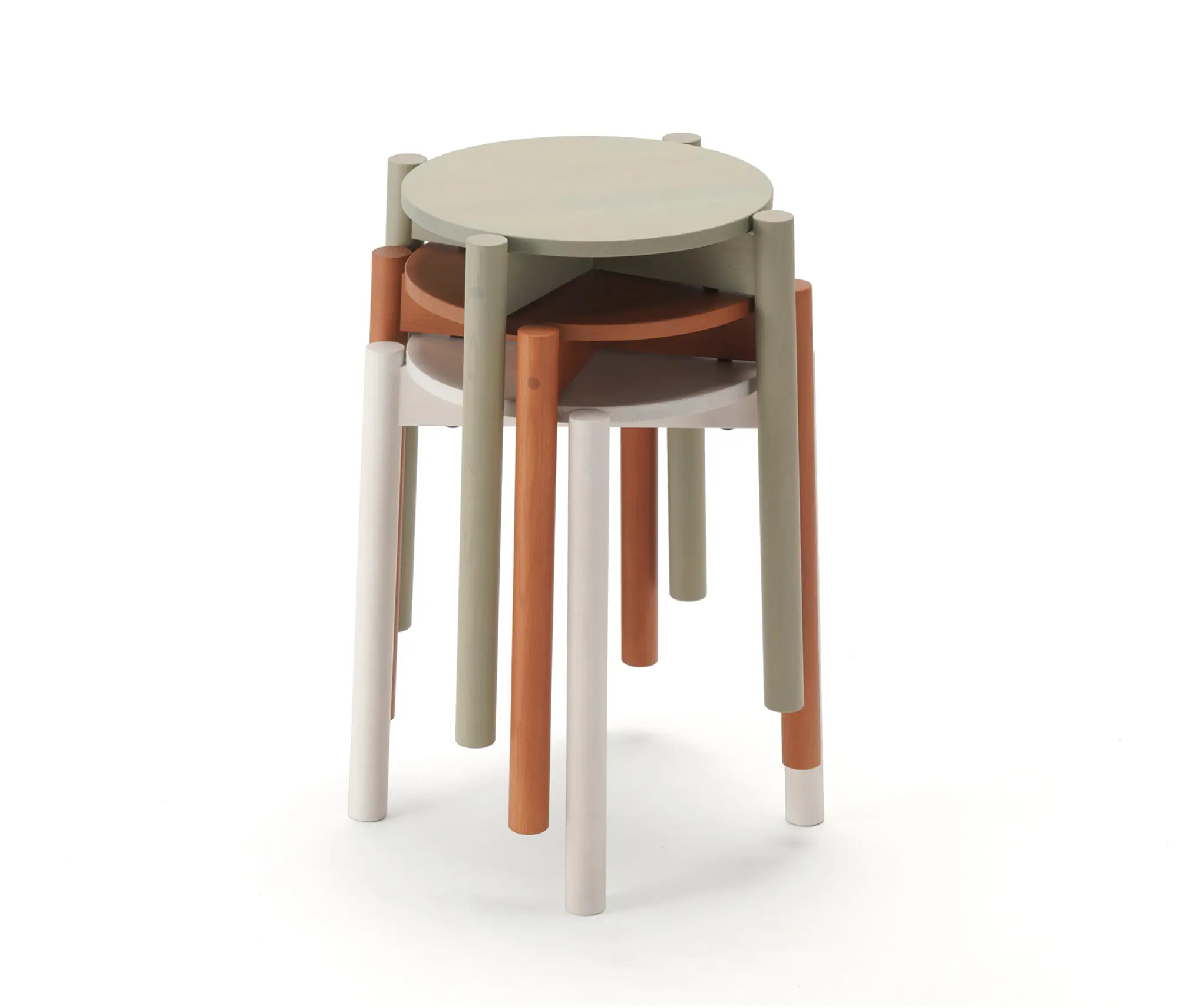 Karimoku New Standard - Castor Stool Plus