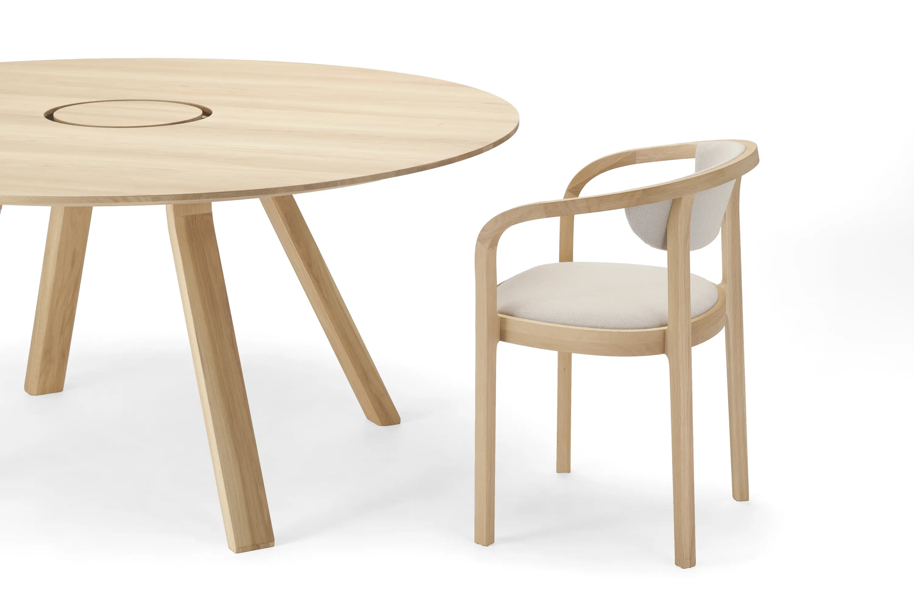 Karimoku New Standard - Spectrum Workstation Round ST 160