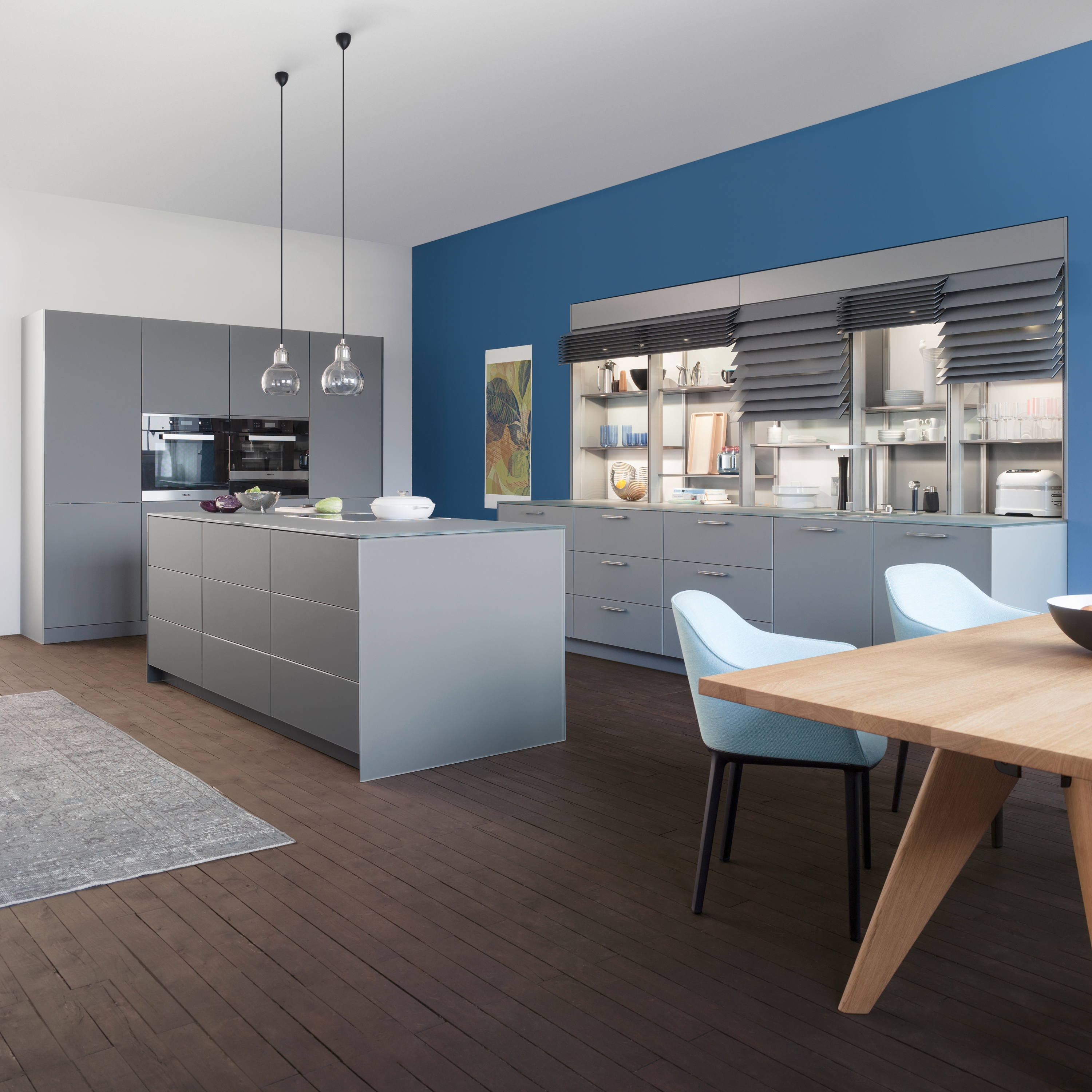 Produkt Classic-FS | IOS-M fitted kitchen in matt glass des Herstellers Leicht Küchen AG anzeigen