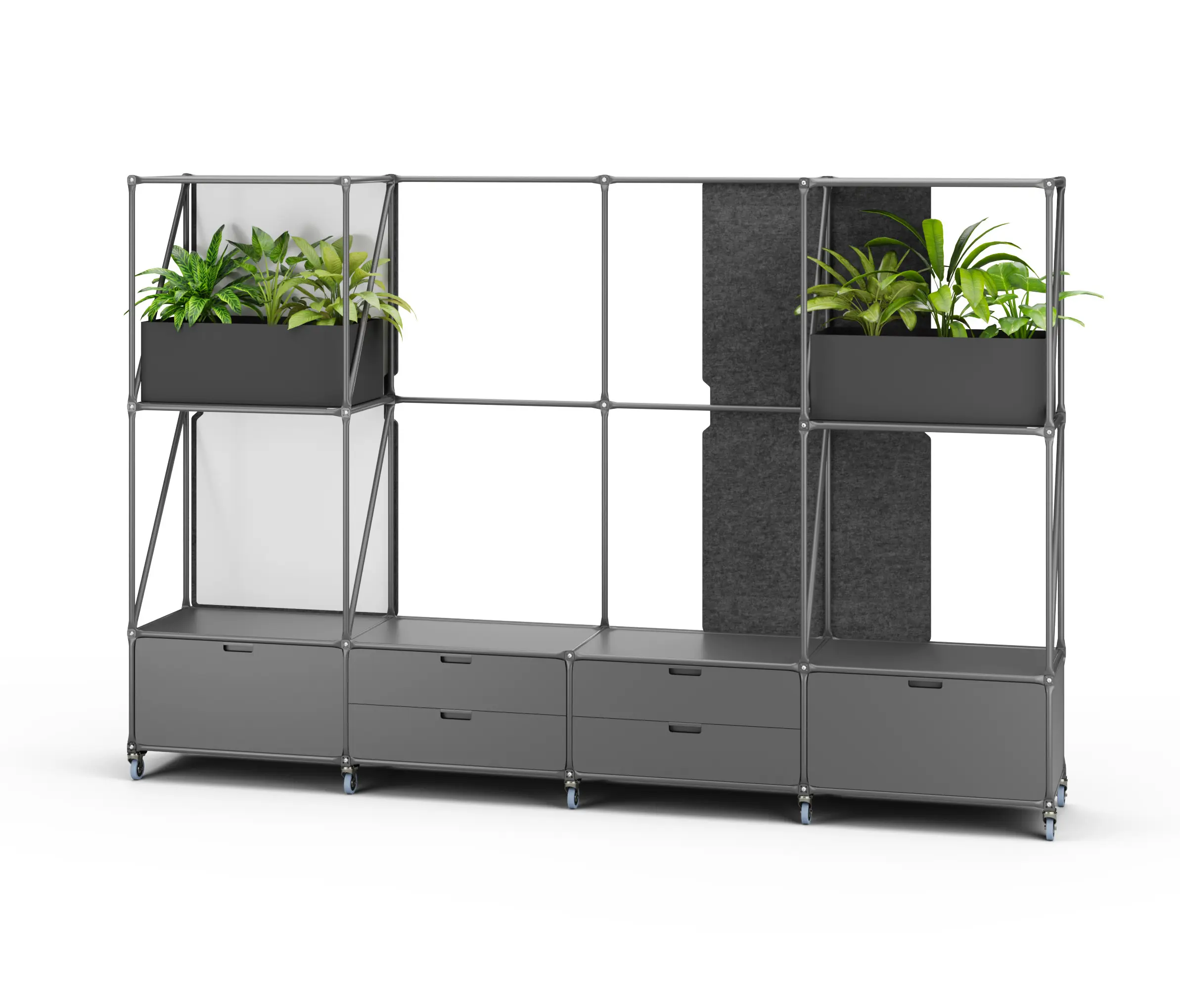 System 180 - Room divider in GraphiteLine