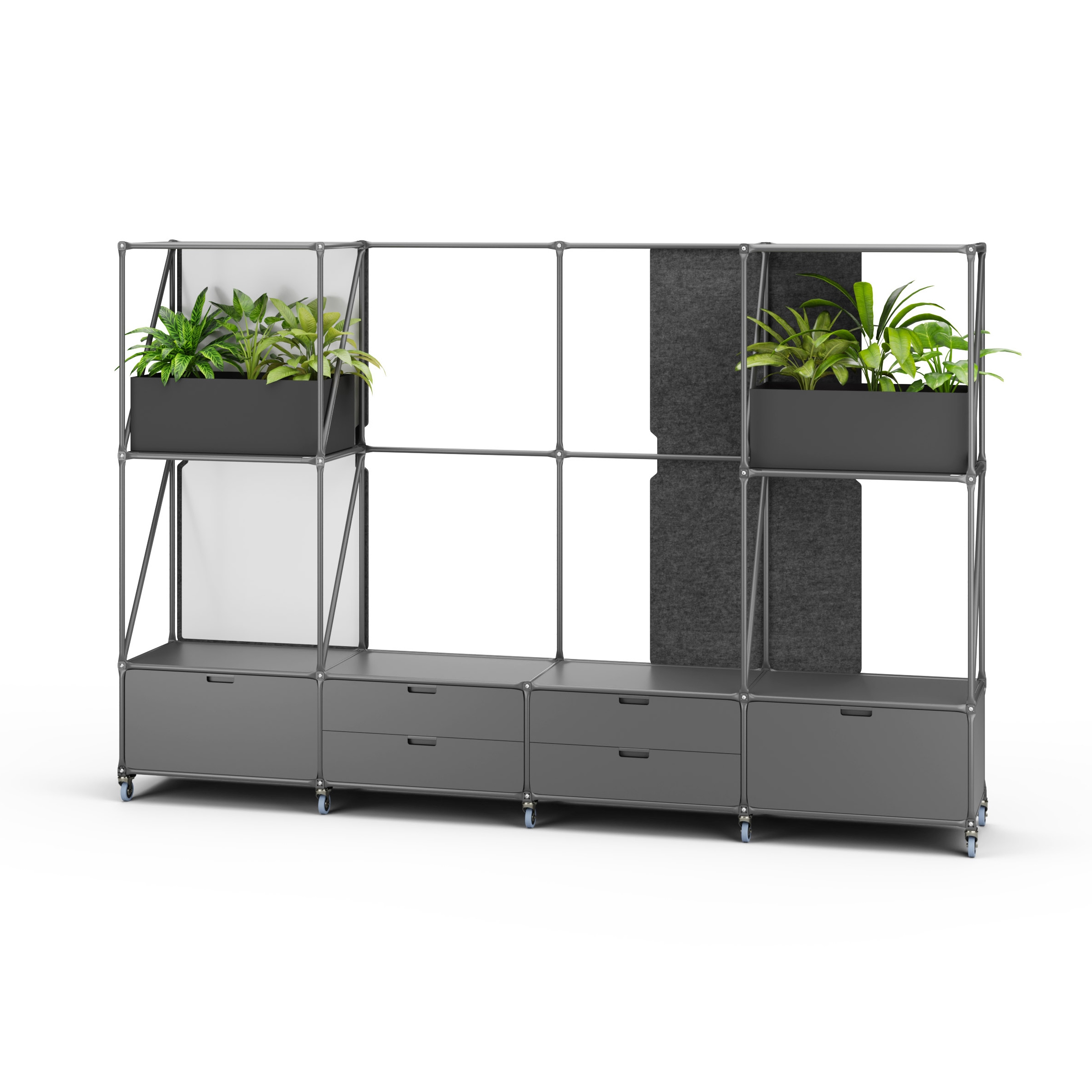 Display product Room divider in GraphiteLine from manufacturer System 180