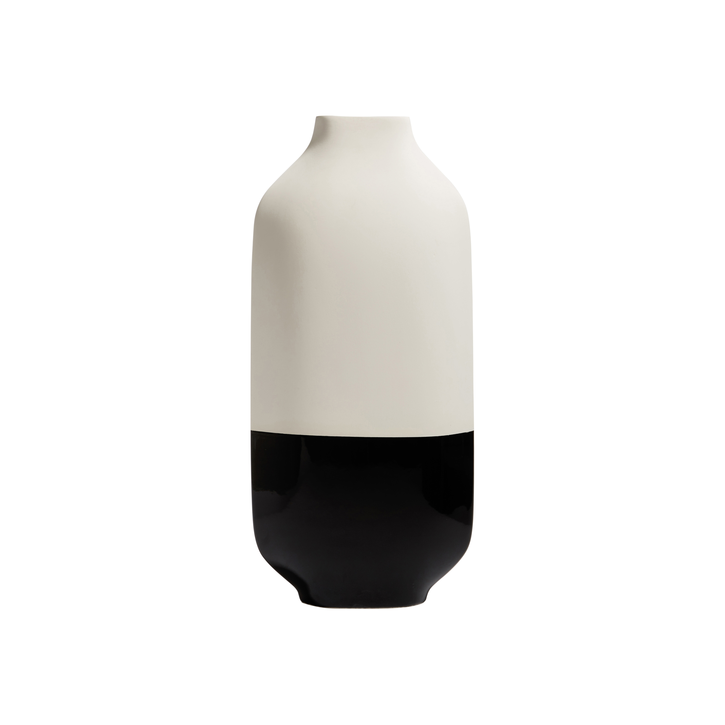 Display product Palma | Enamelled Clay Palma Alta Bicolor Vase from manufacturer KOSE
