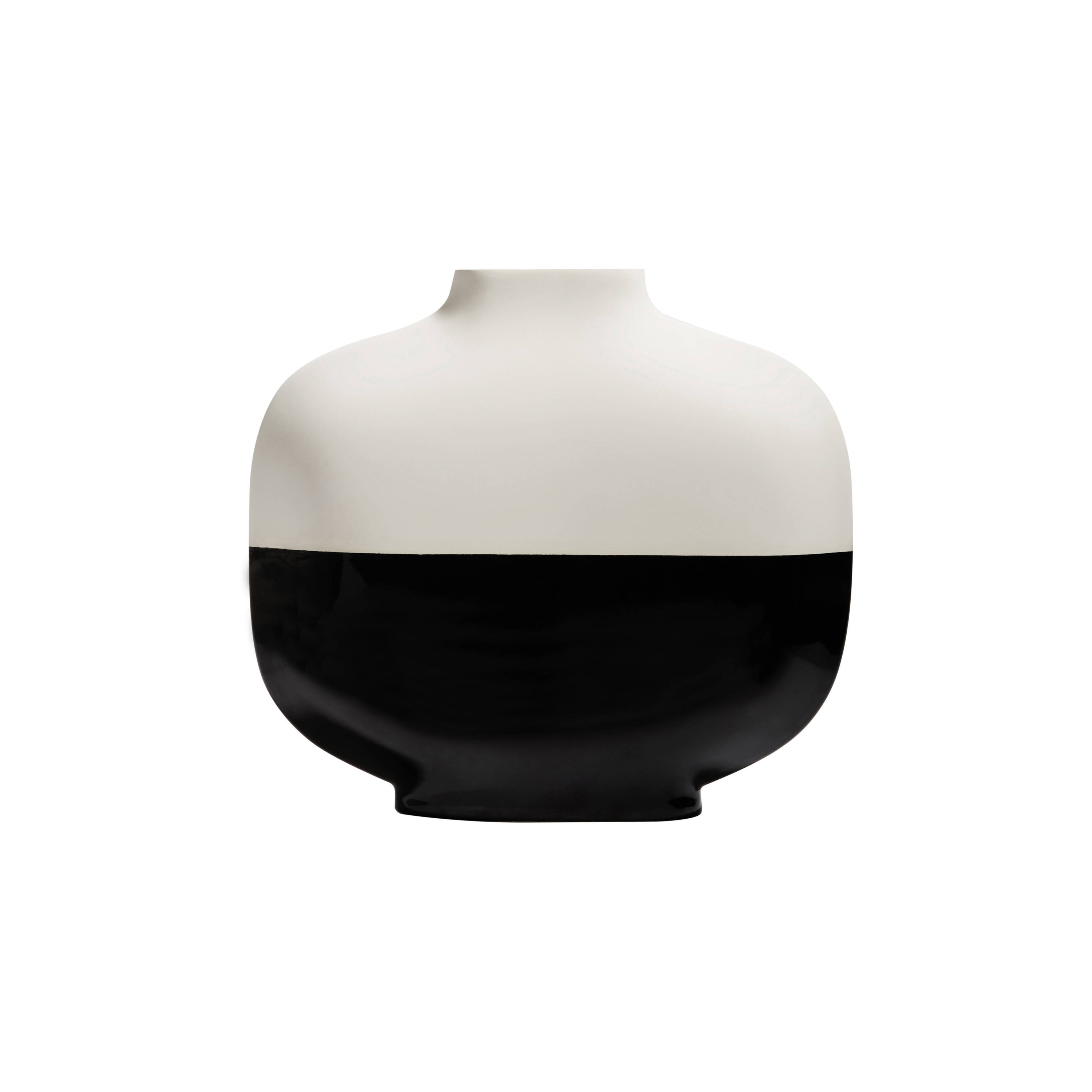 Palma | Enamelled Clay Palma Bassa Bicolor Vase