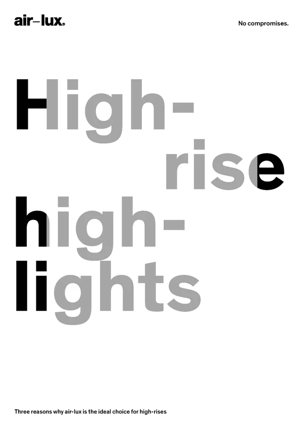 Preview image for the file Themenflyer (high-rise)