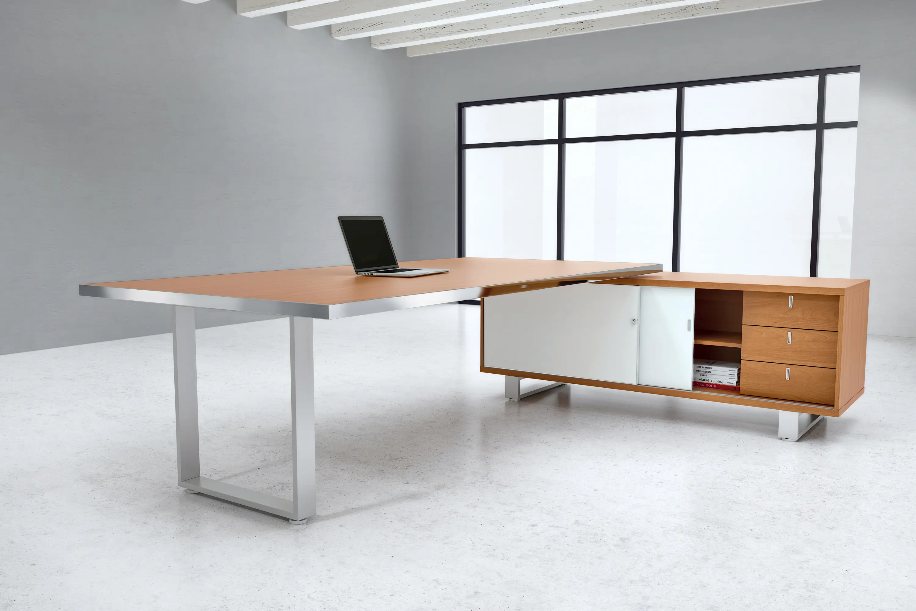 ALEA - Archimede desk with service unit