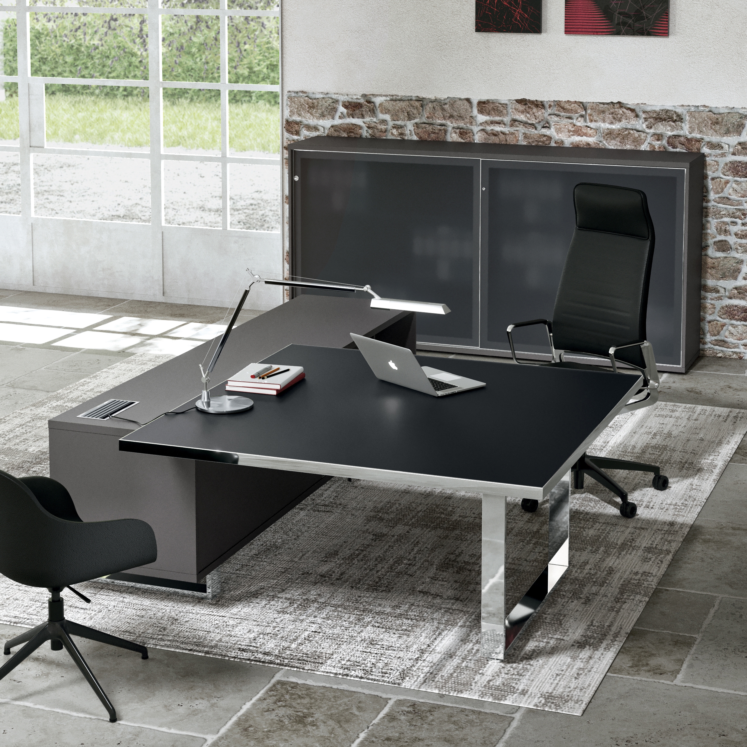 Produkt Archimede square desk with service unit des Herstellers ALEA anzeigen