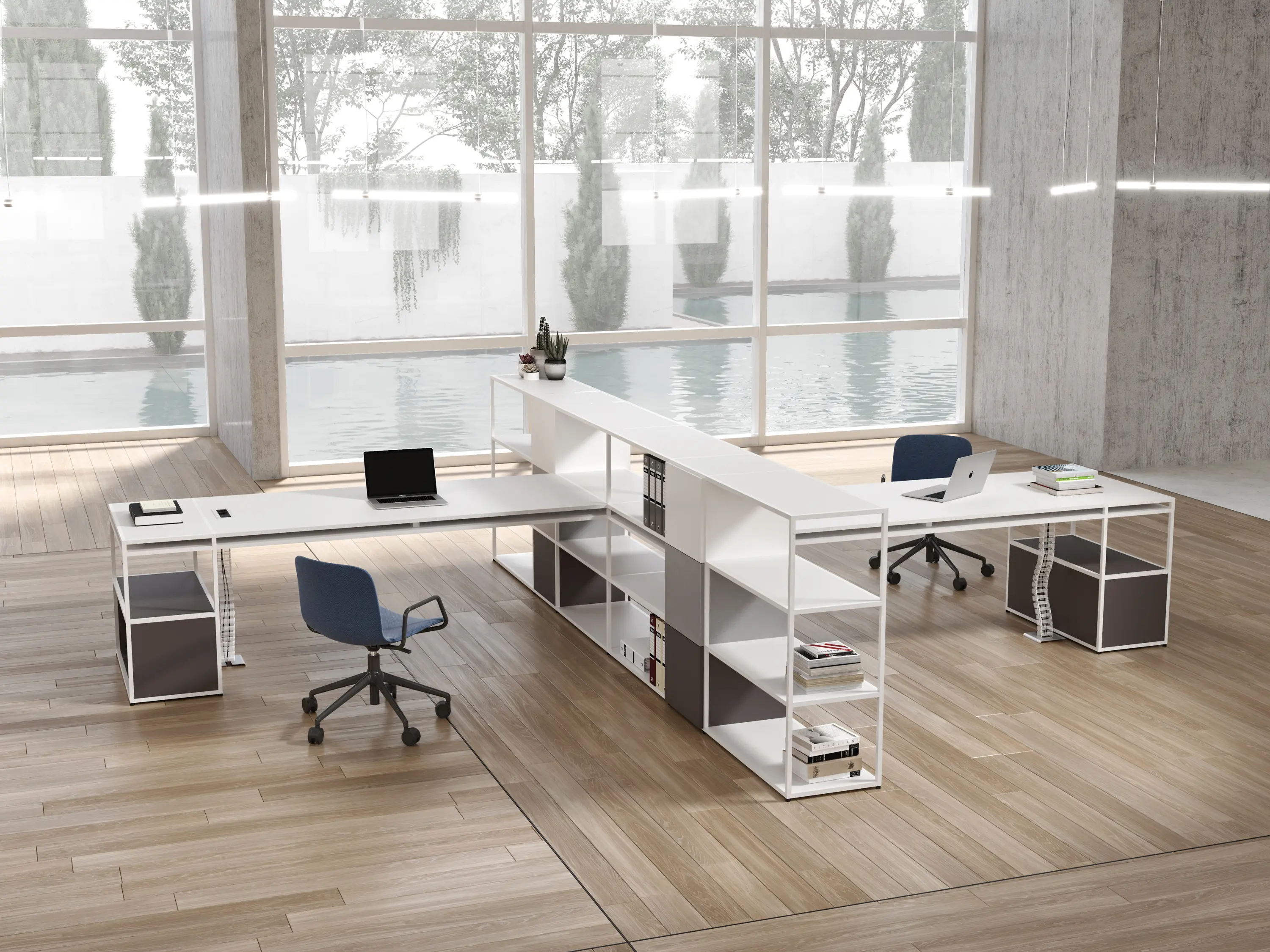 ALEA - Q18 desk/bookshelf