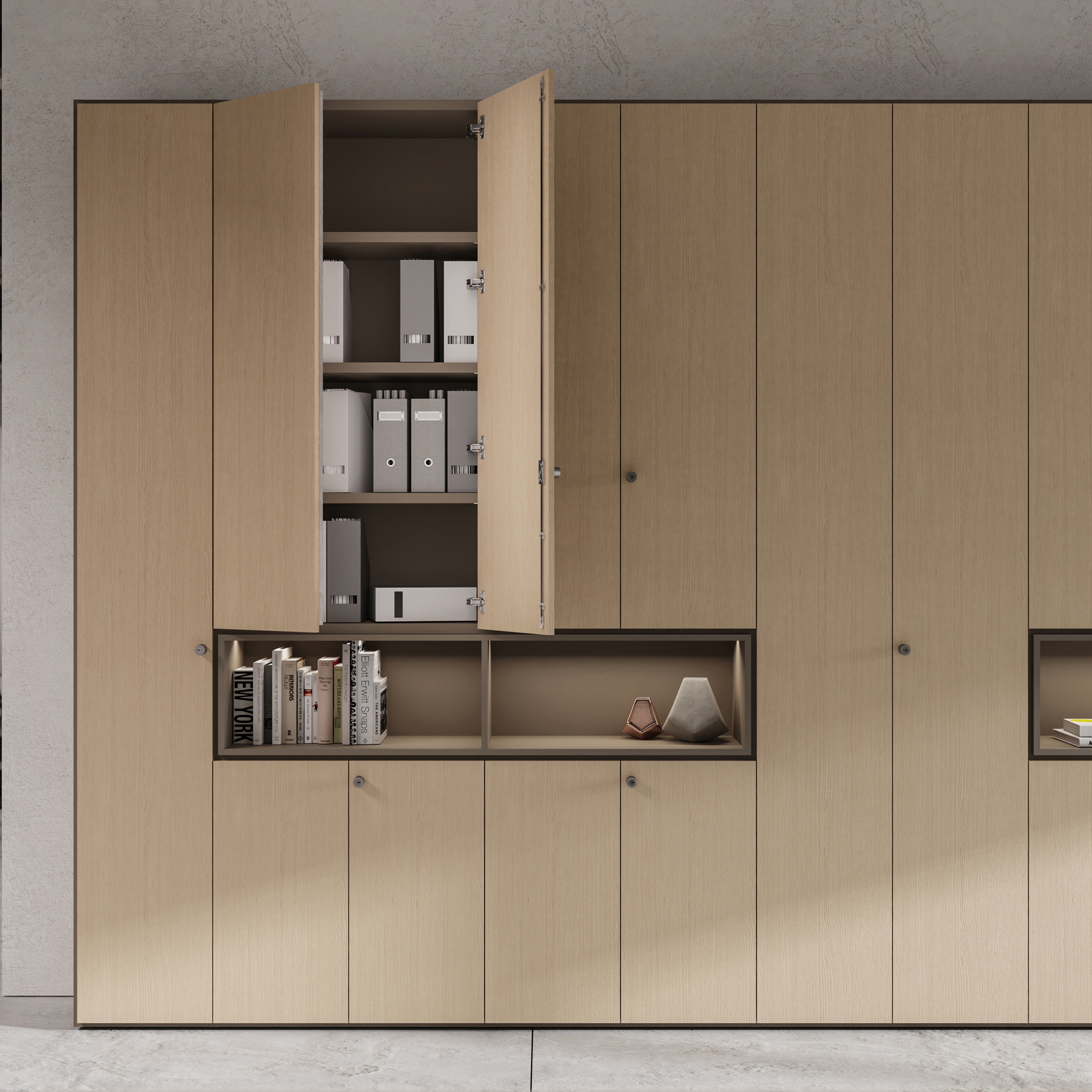 Produkt Quattro wall storage with display nieches des Herstellers ALEA anzeigen