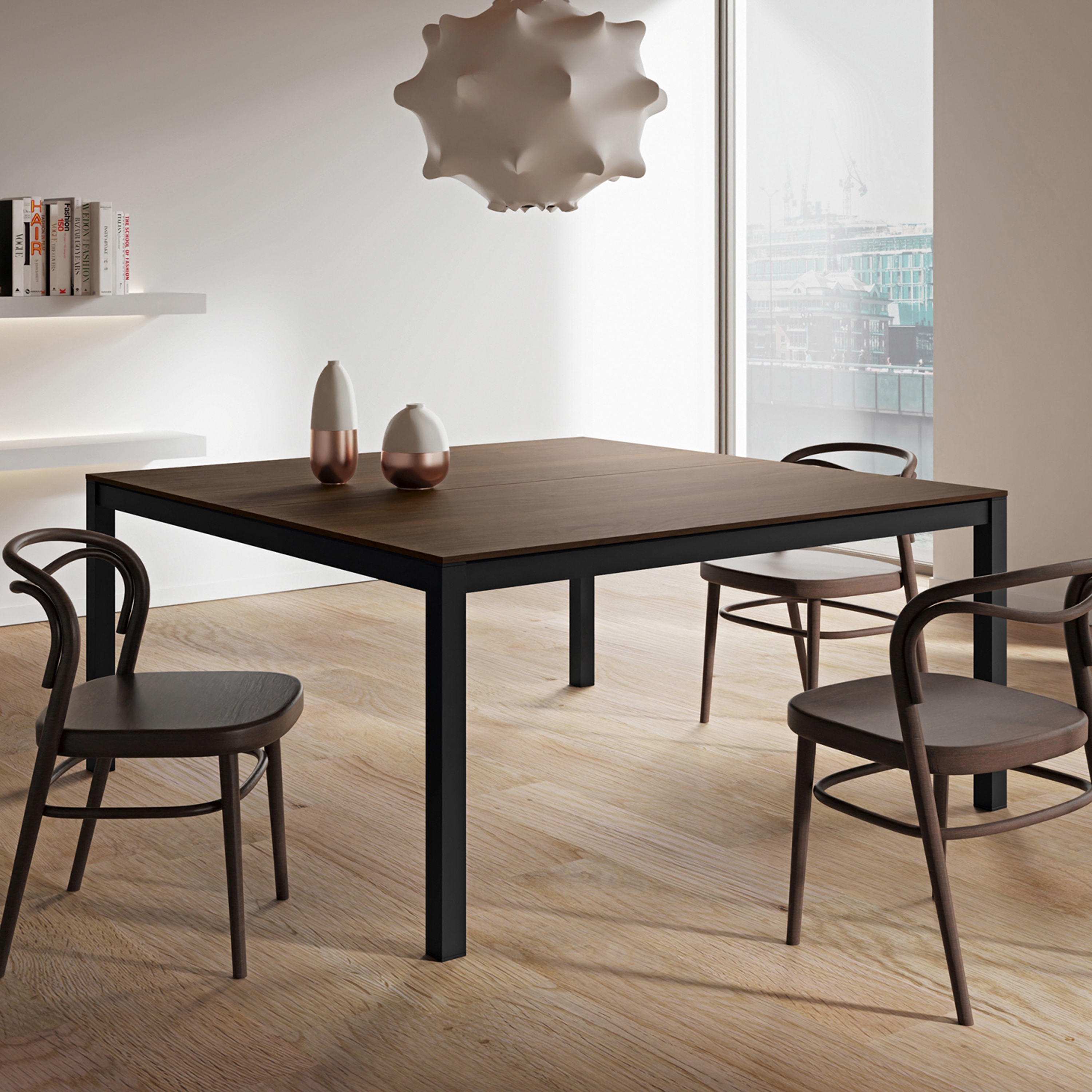 Display product Zefiro X square meeting table from manufacturer ALEA
